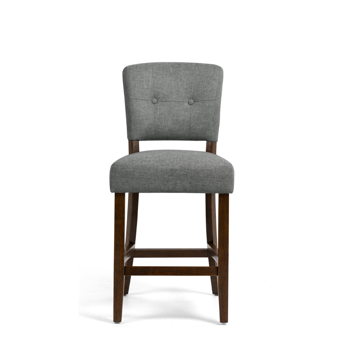 Oakridge Counter Stool - Grey Fabric Dark Oak