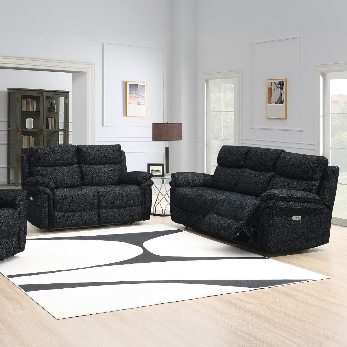 Harrow  3+2 Suite Black (Electric)