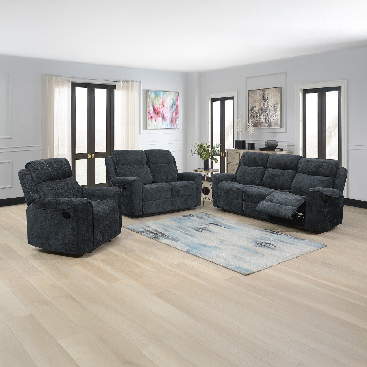 Sandhurst 3+2 Suite Dark Grey