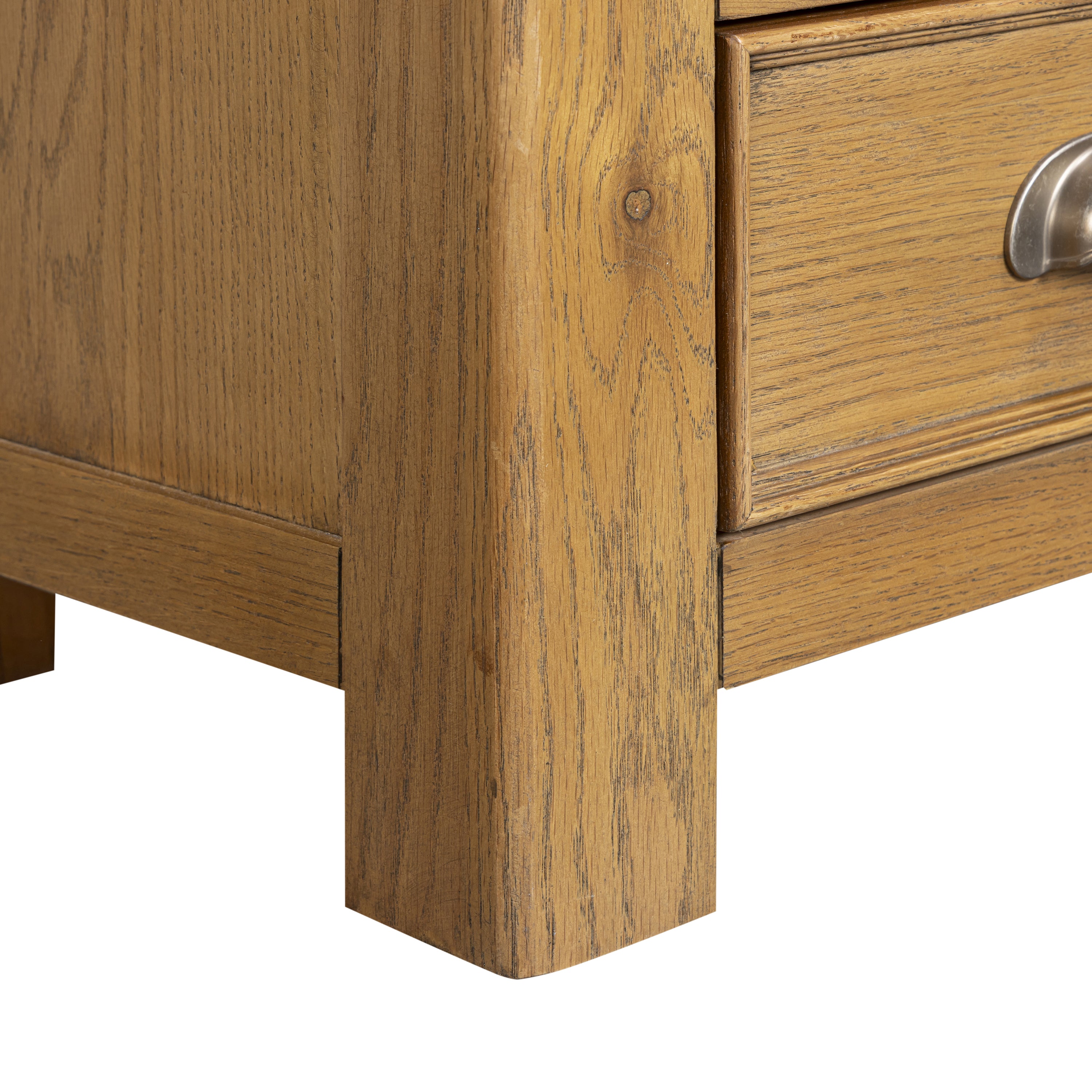 Dorchester Oak 3 Drawer Bedside Table