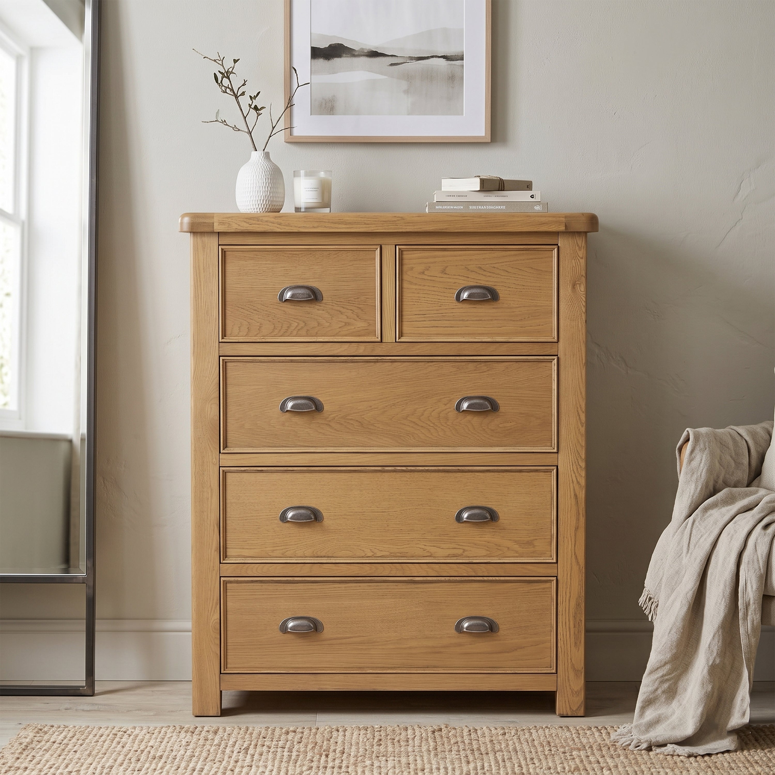 Dorchester Oak 2 over 3 Chest