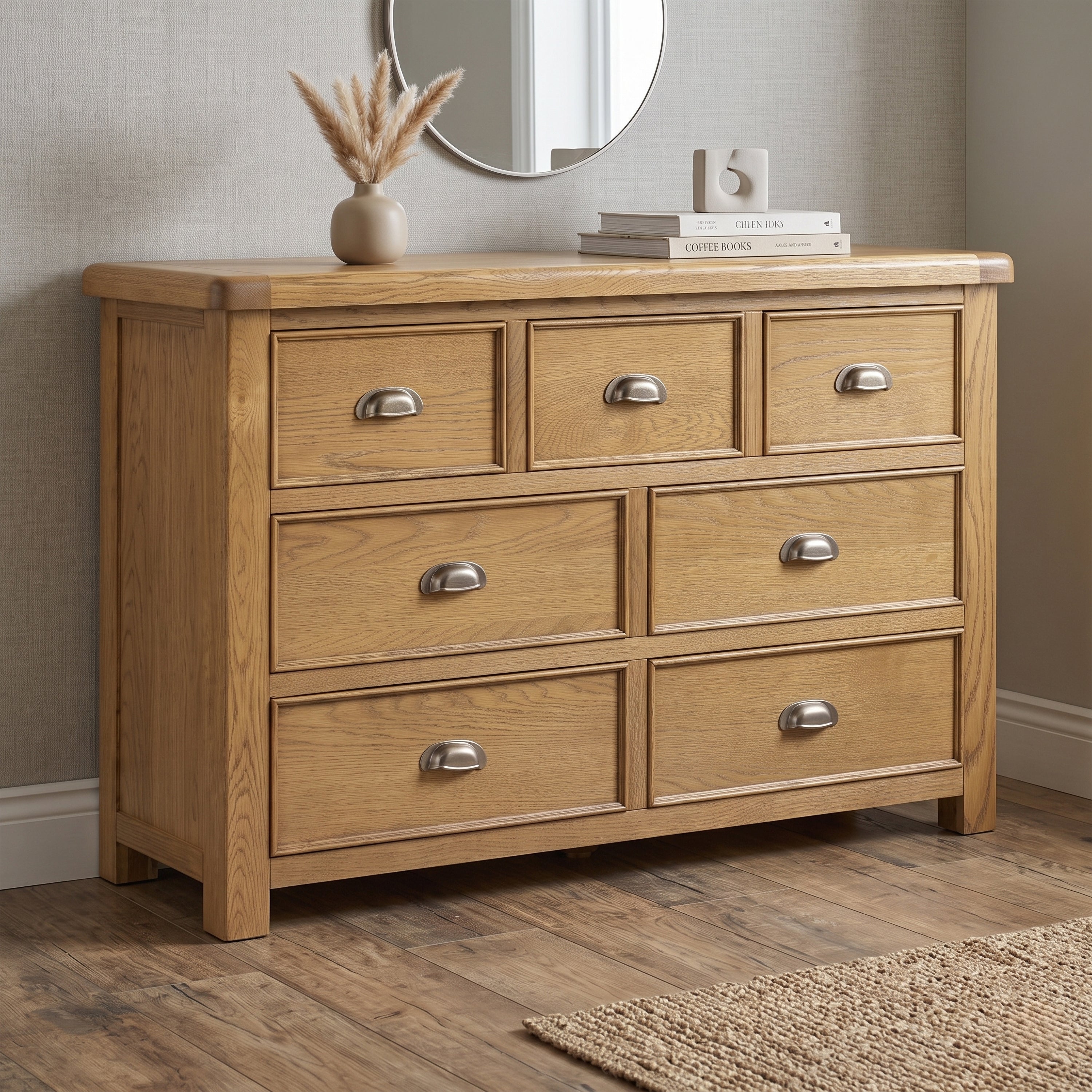 Dorchester Oak 3 over 4 chest