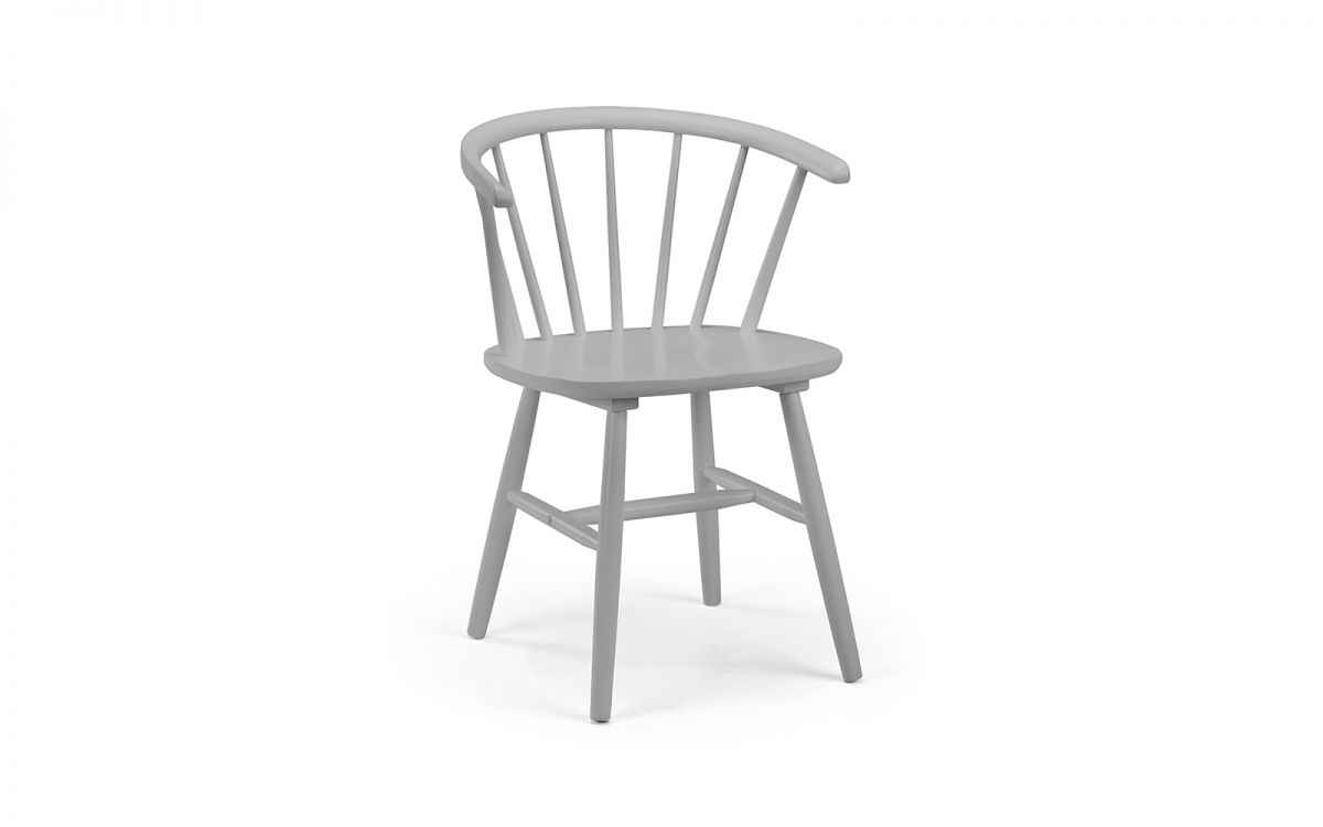 Modena Curved Back Dining Chair - Grey | Stylish Scandi-Inspired Design