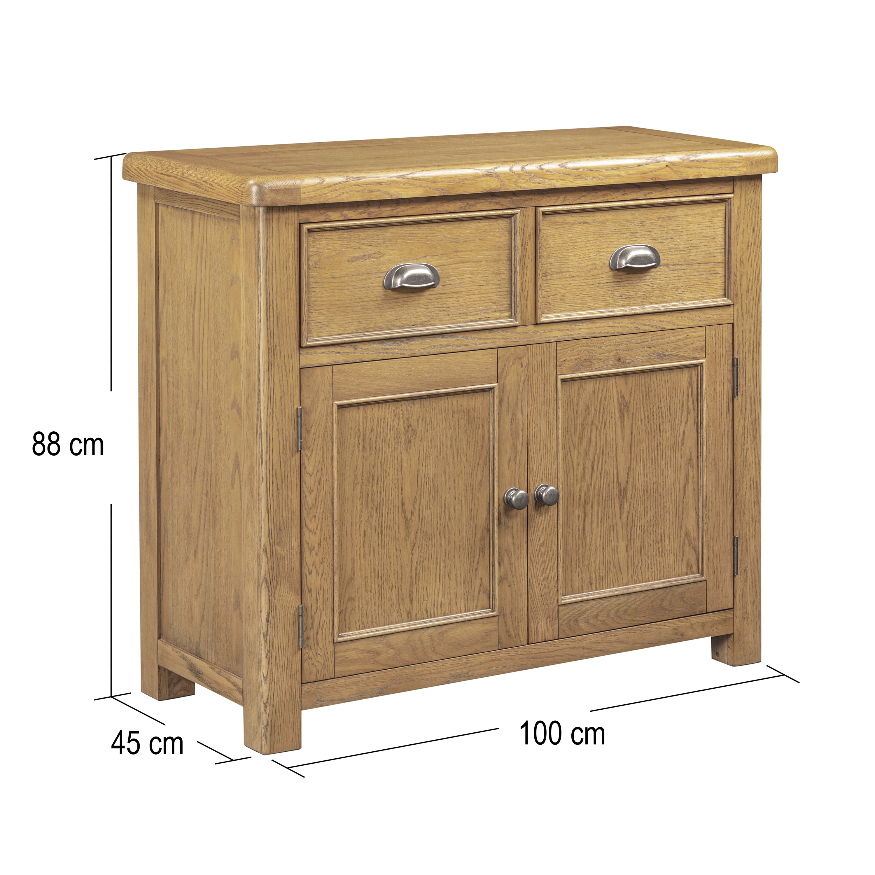 Dorchester Oak 2 Door Sideboard