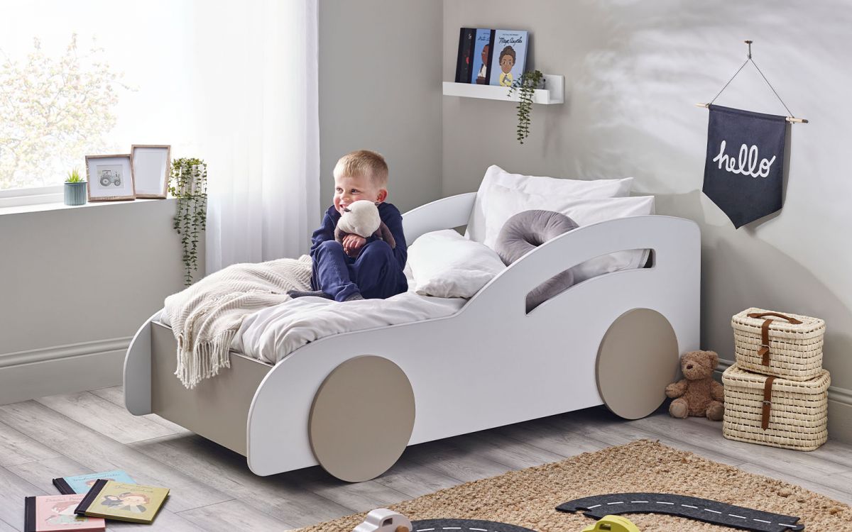 Atlantis Car Toddler Bed - White | Adventure Awaits for Your Little Explorer