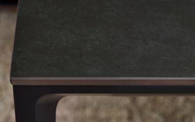Miami Rectangular Stone Top Dining Table - Slate Grey | Luxury Dining Furniture
