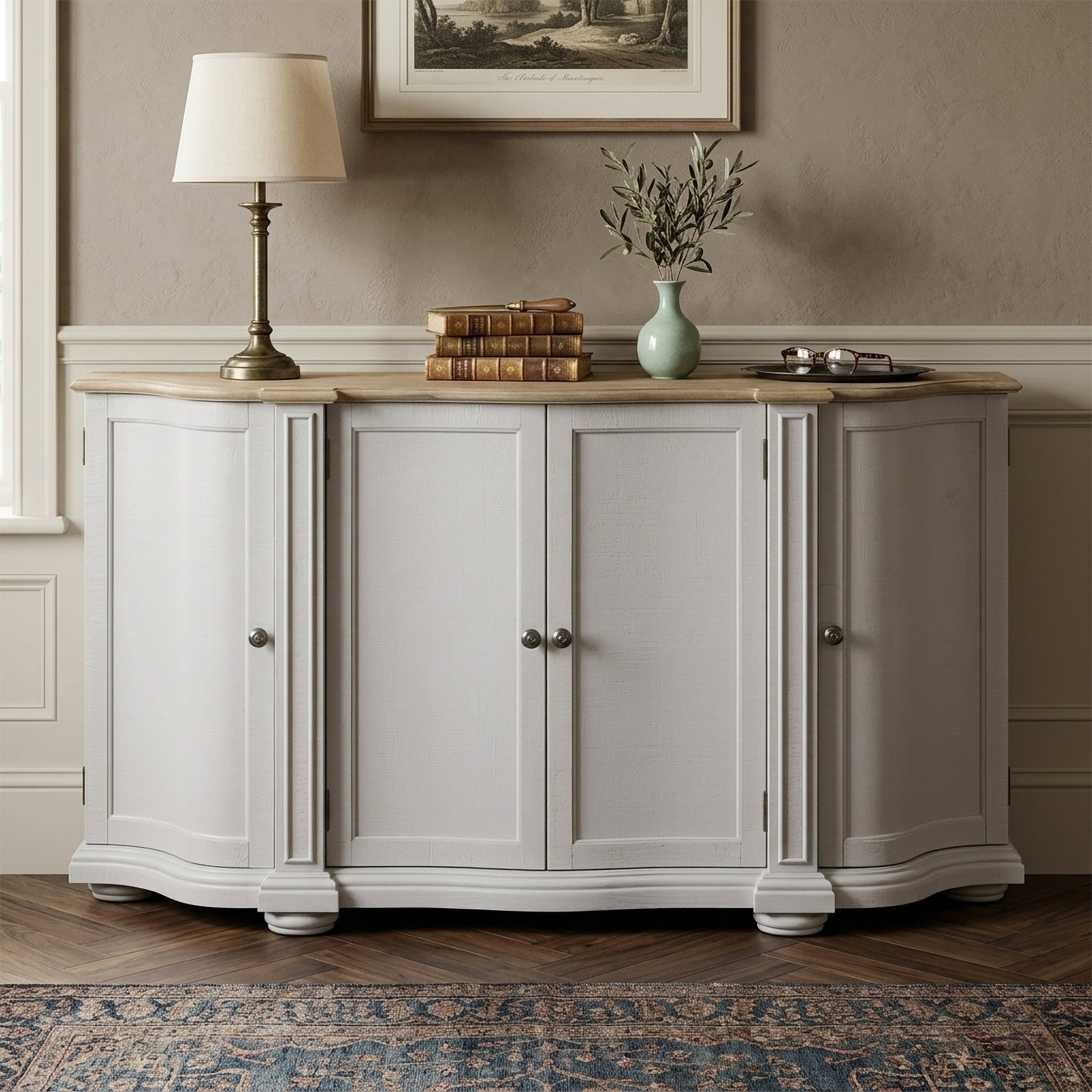 Toulouse 4 Door Curved Sideboard