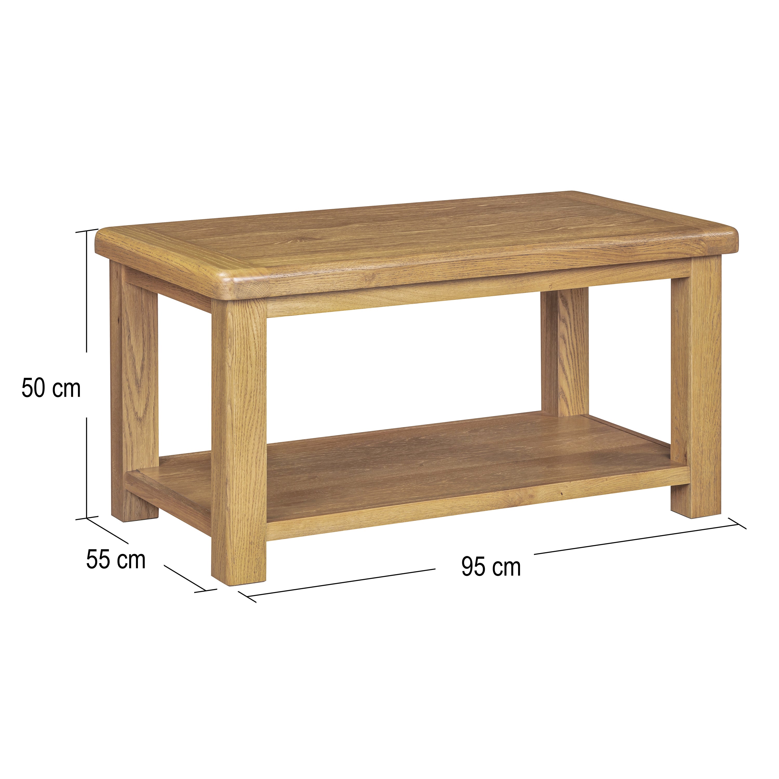 Dorchester Oak Coffee Table with shelf