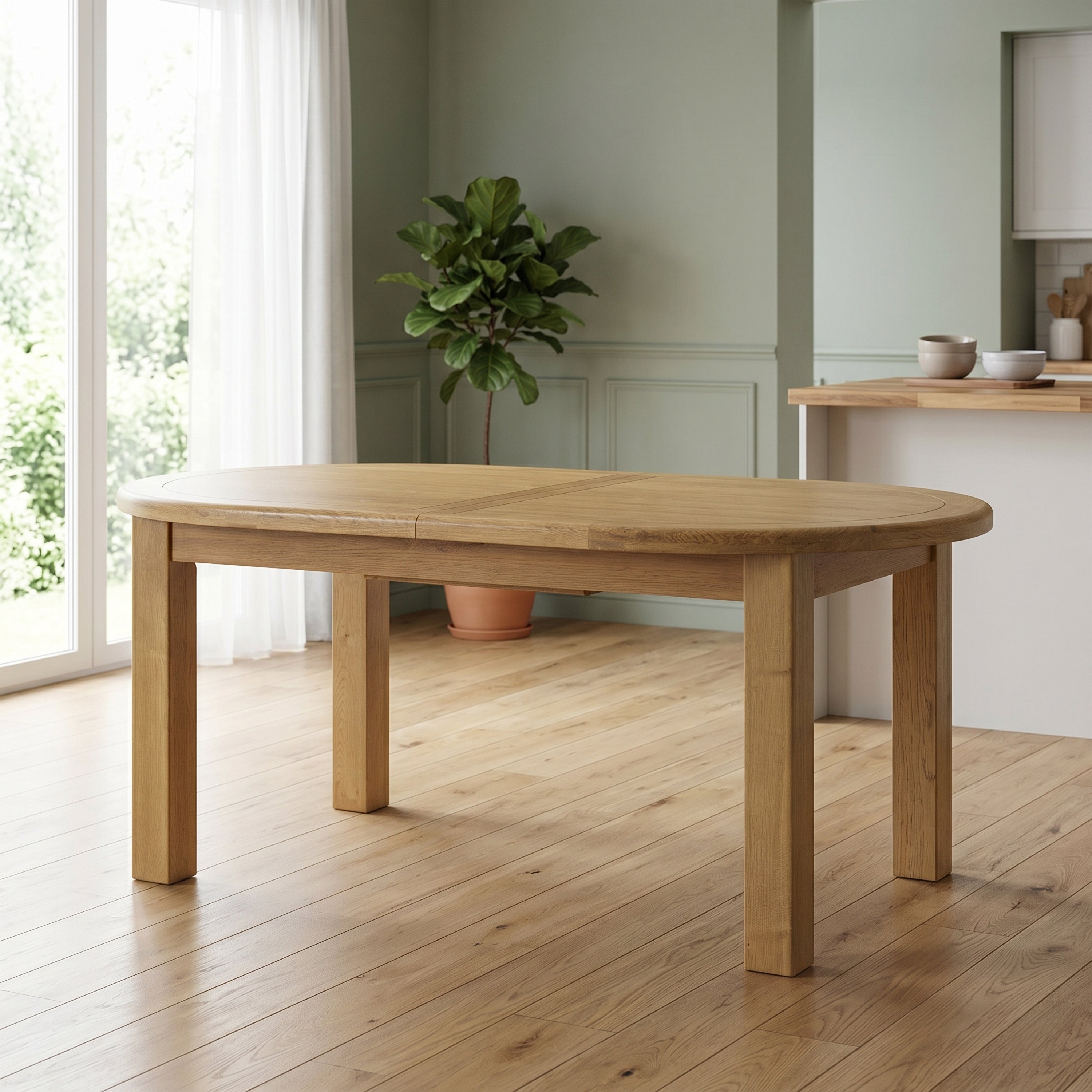 Dorchester Oak 160-200 Oval Extension Table