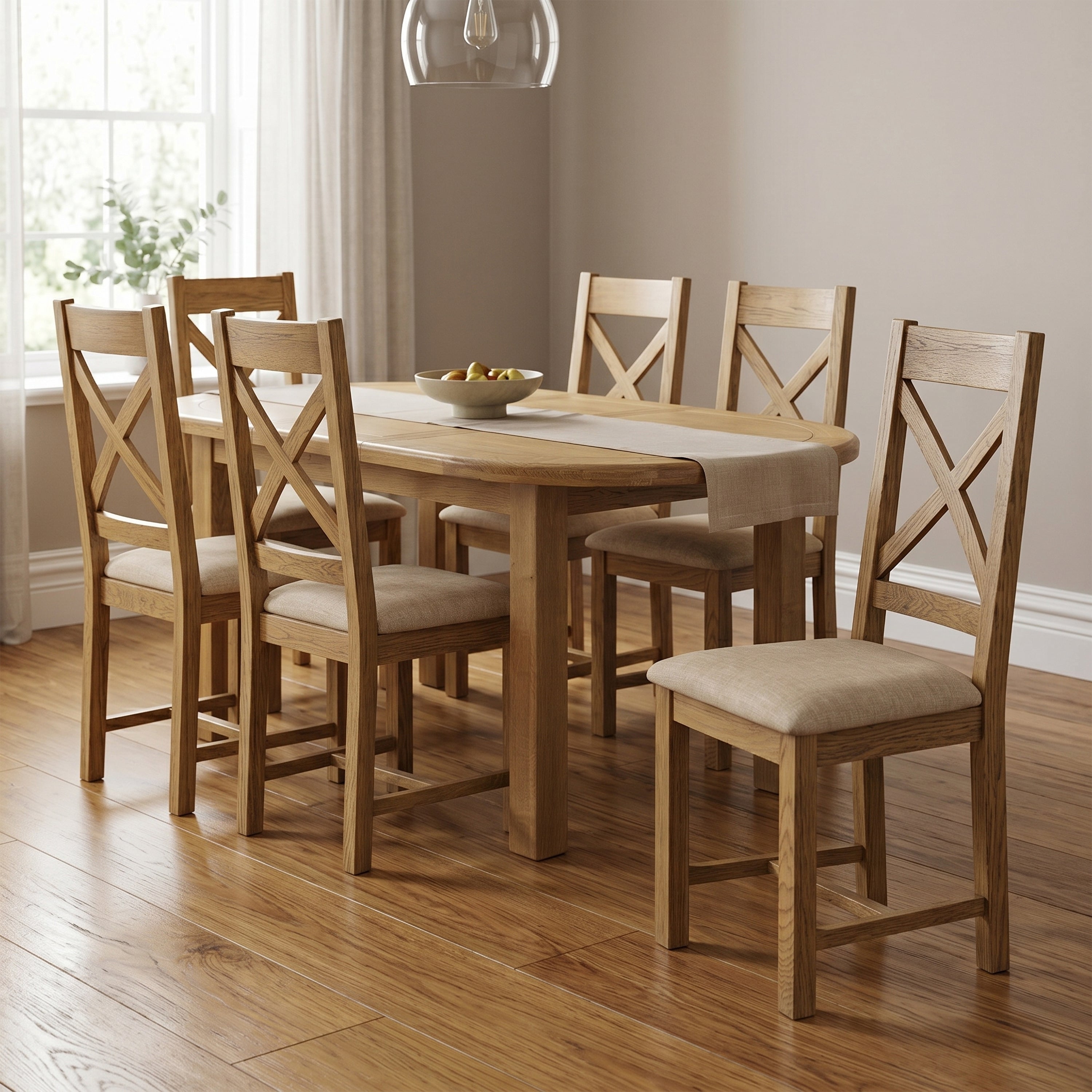 Dorchester Oak 160cm Dining Set
