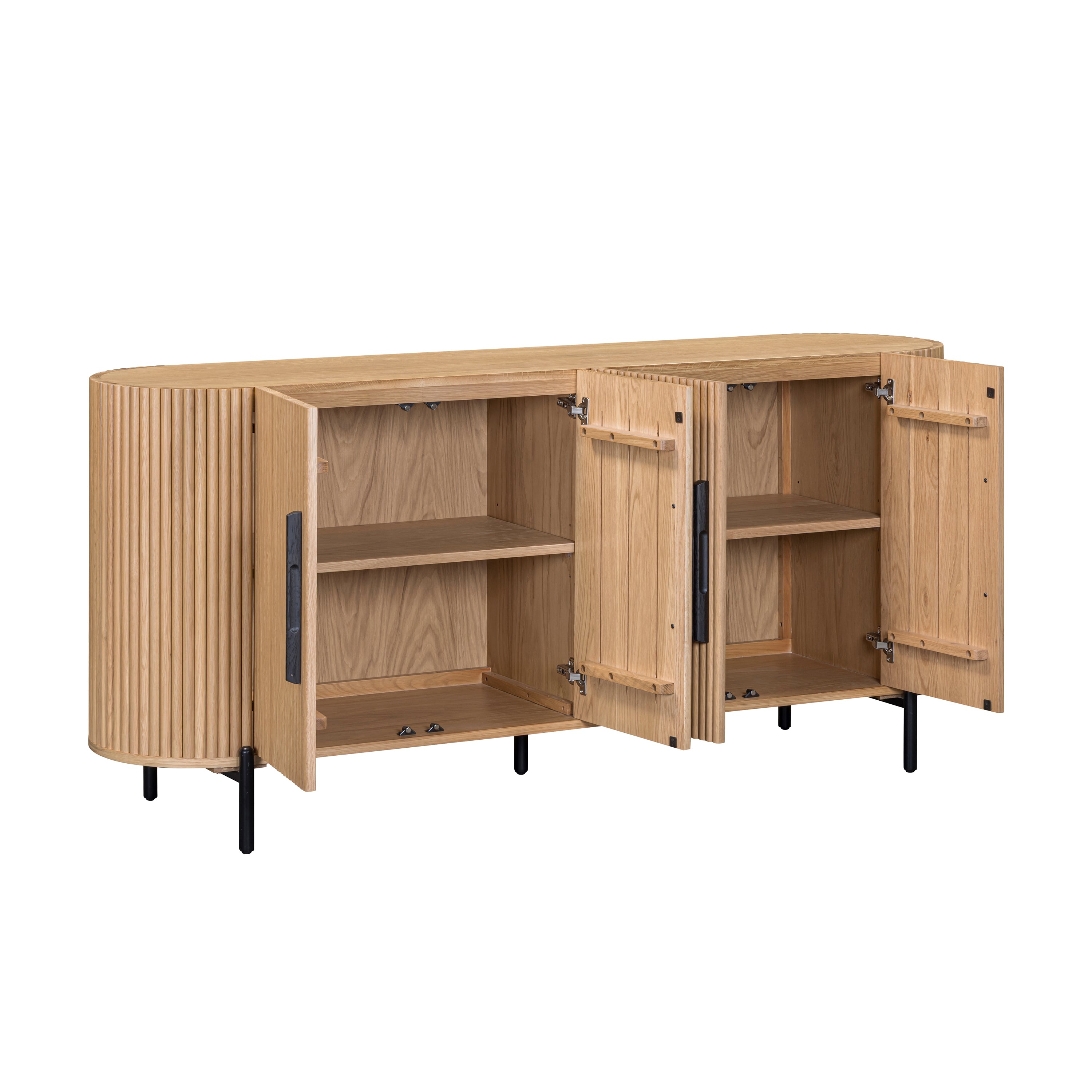 Stockholm Curved Sideboard 4 Door