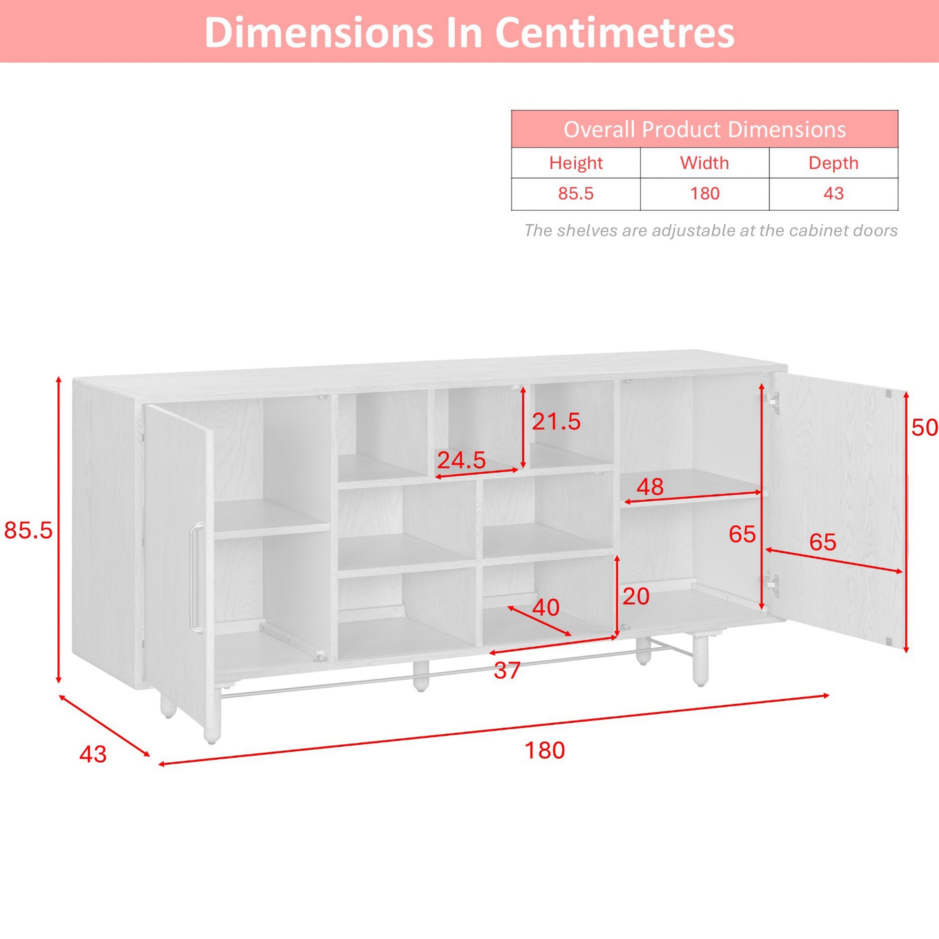 Madrid 2 Door Sideboard
