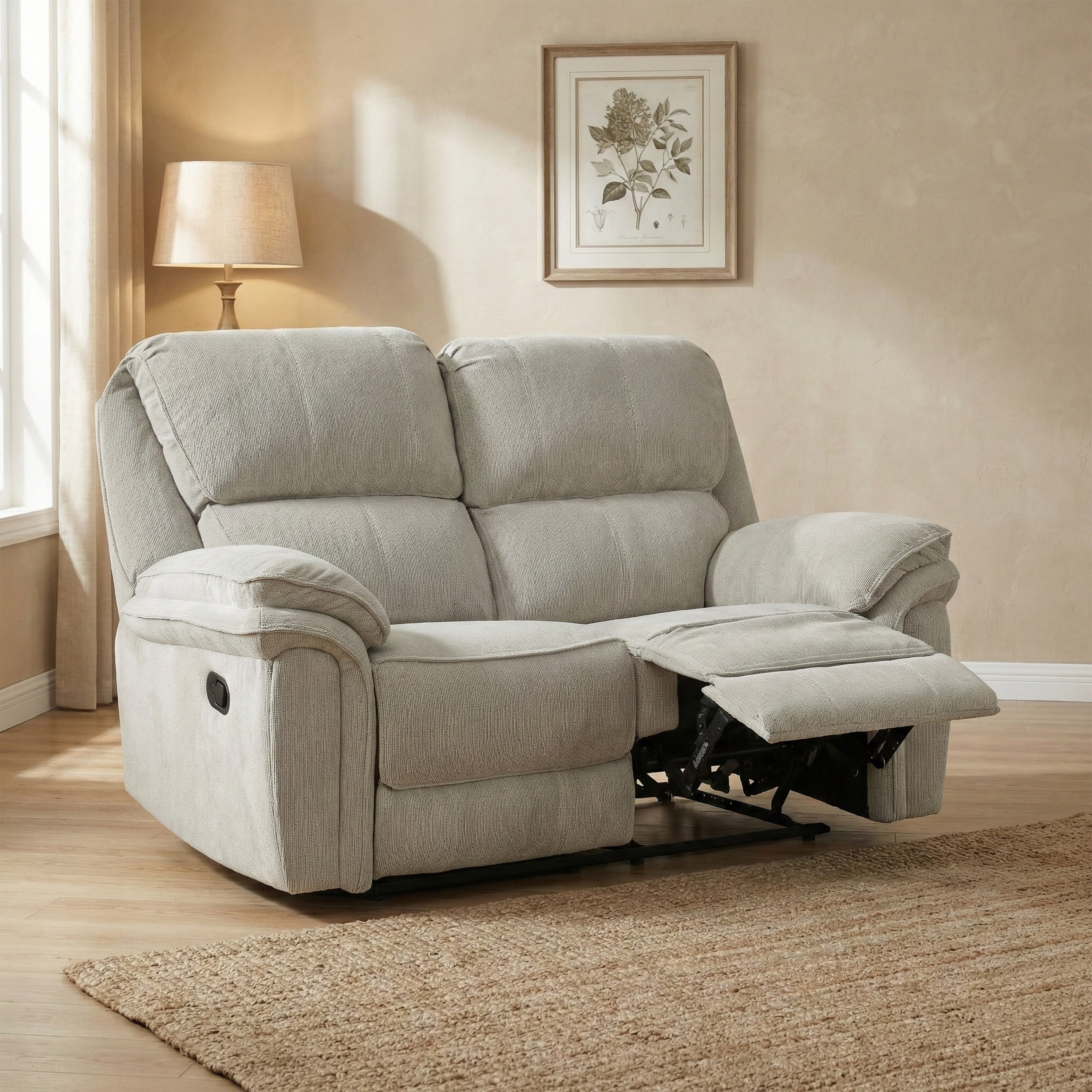 Westbury 2 Seater Manual Recliner Beige