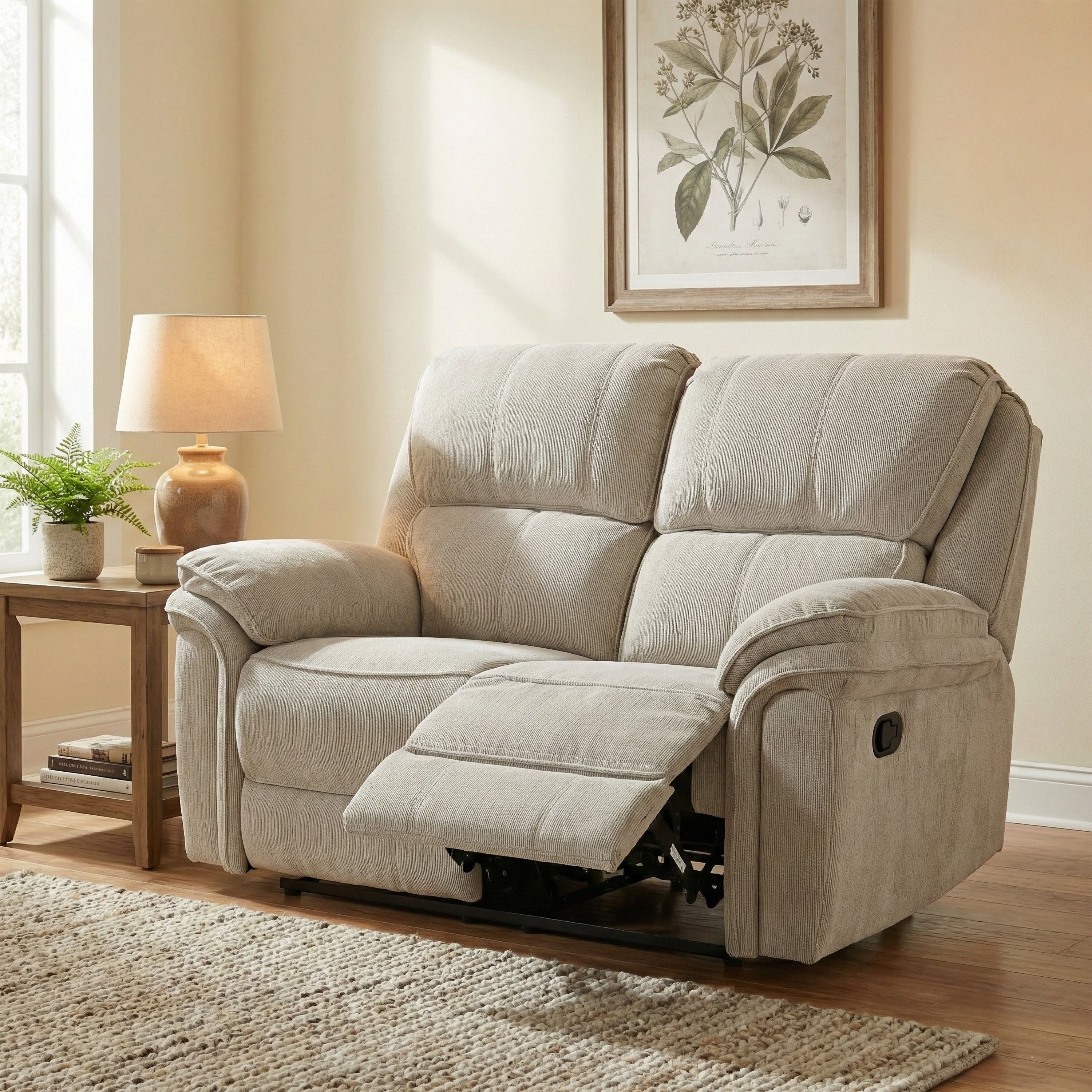 Westbury 2 Seater Manual Recliner Beige