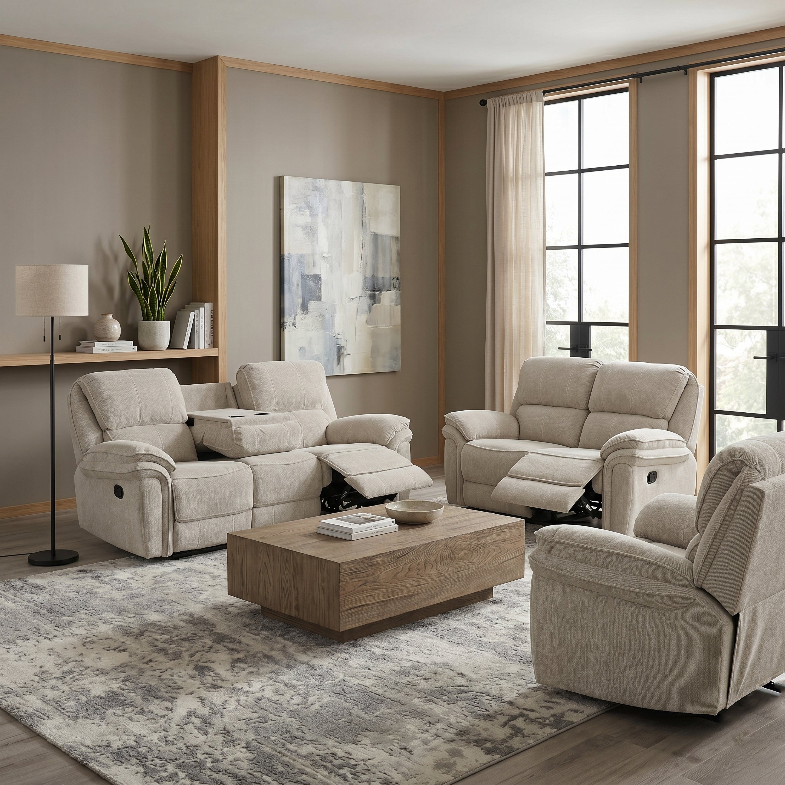 Westbury Chair Manual Recliner Beige