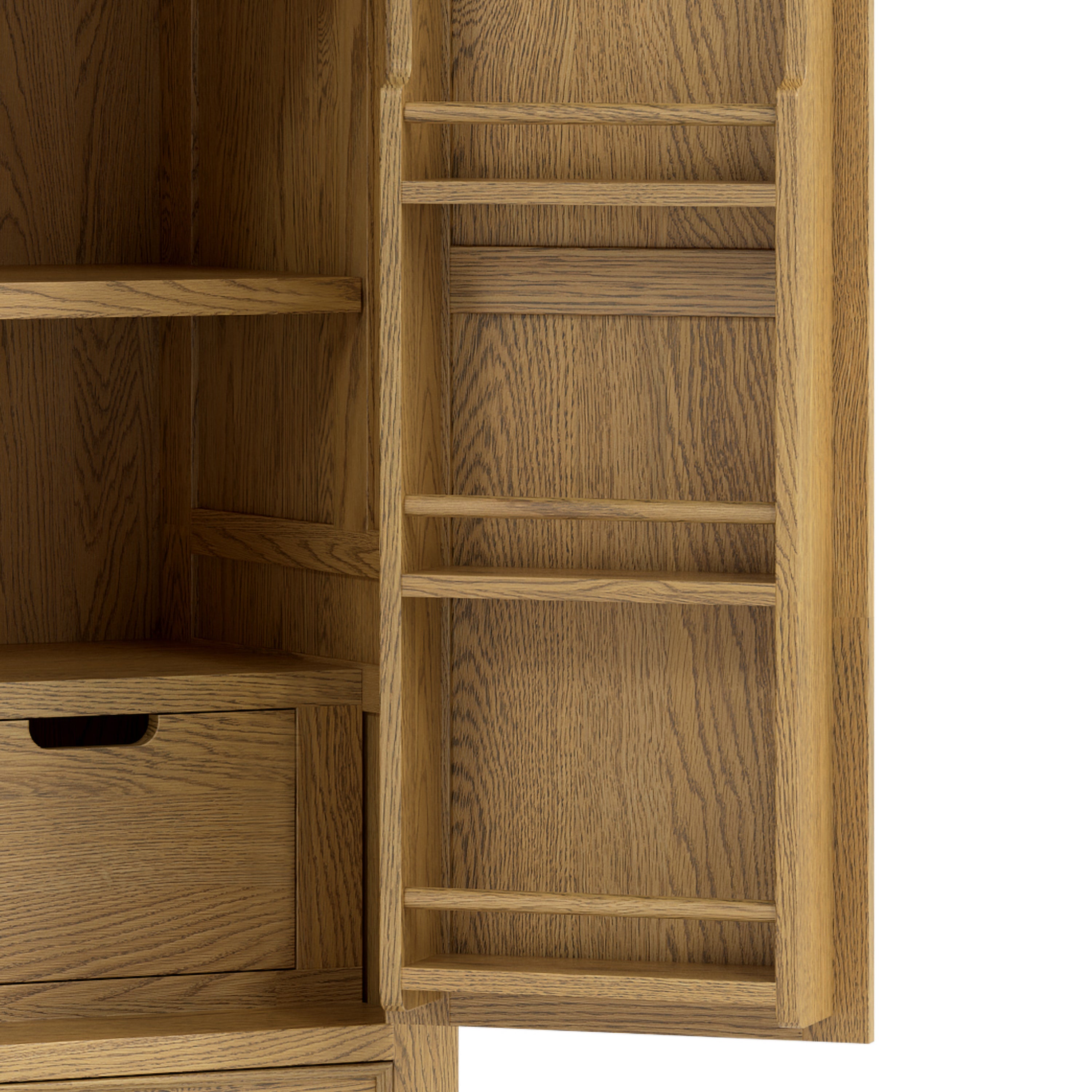 Dorchester Oak Double Larder Unit