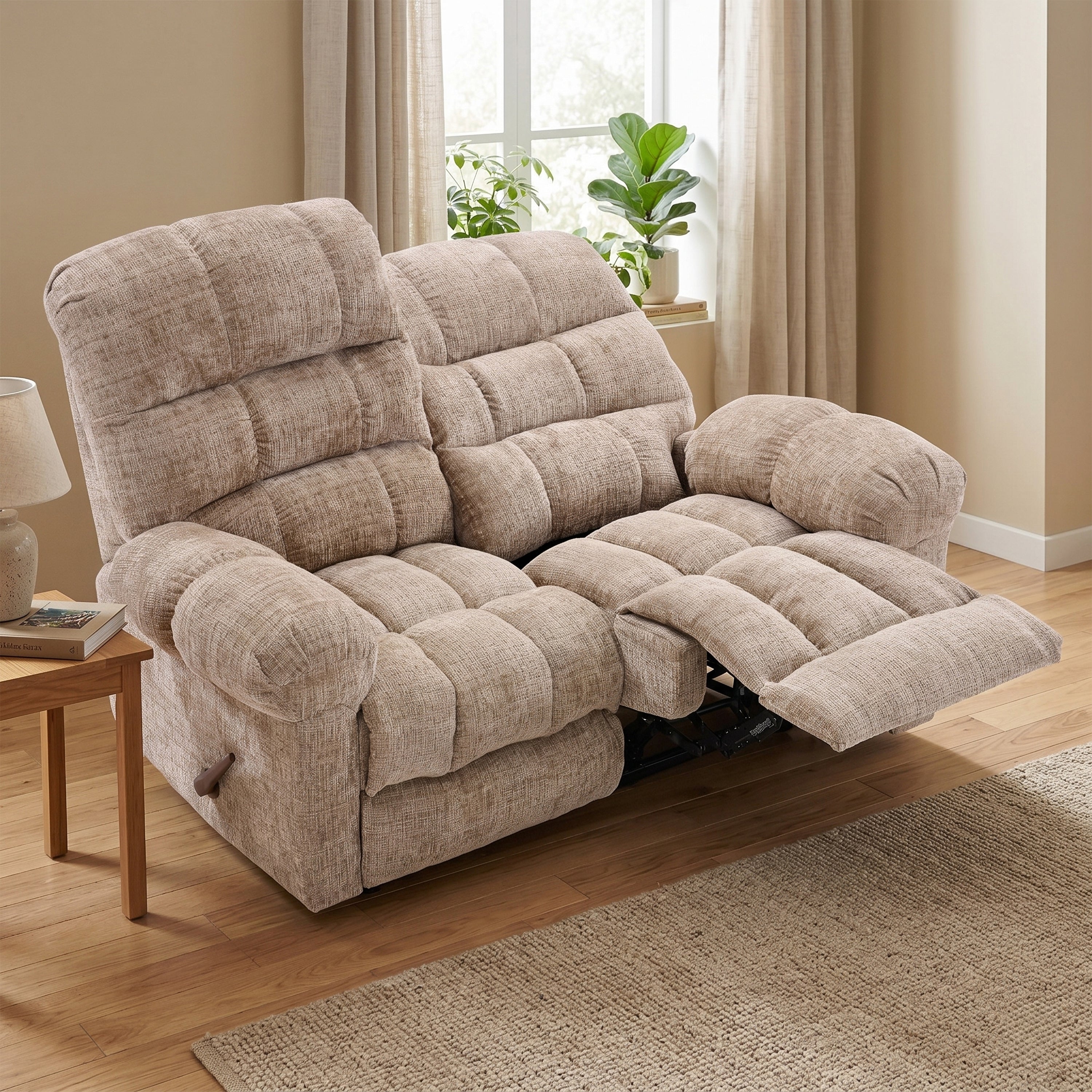 Cloud 2 Seater Recliner Beige