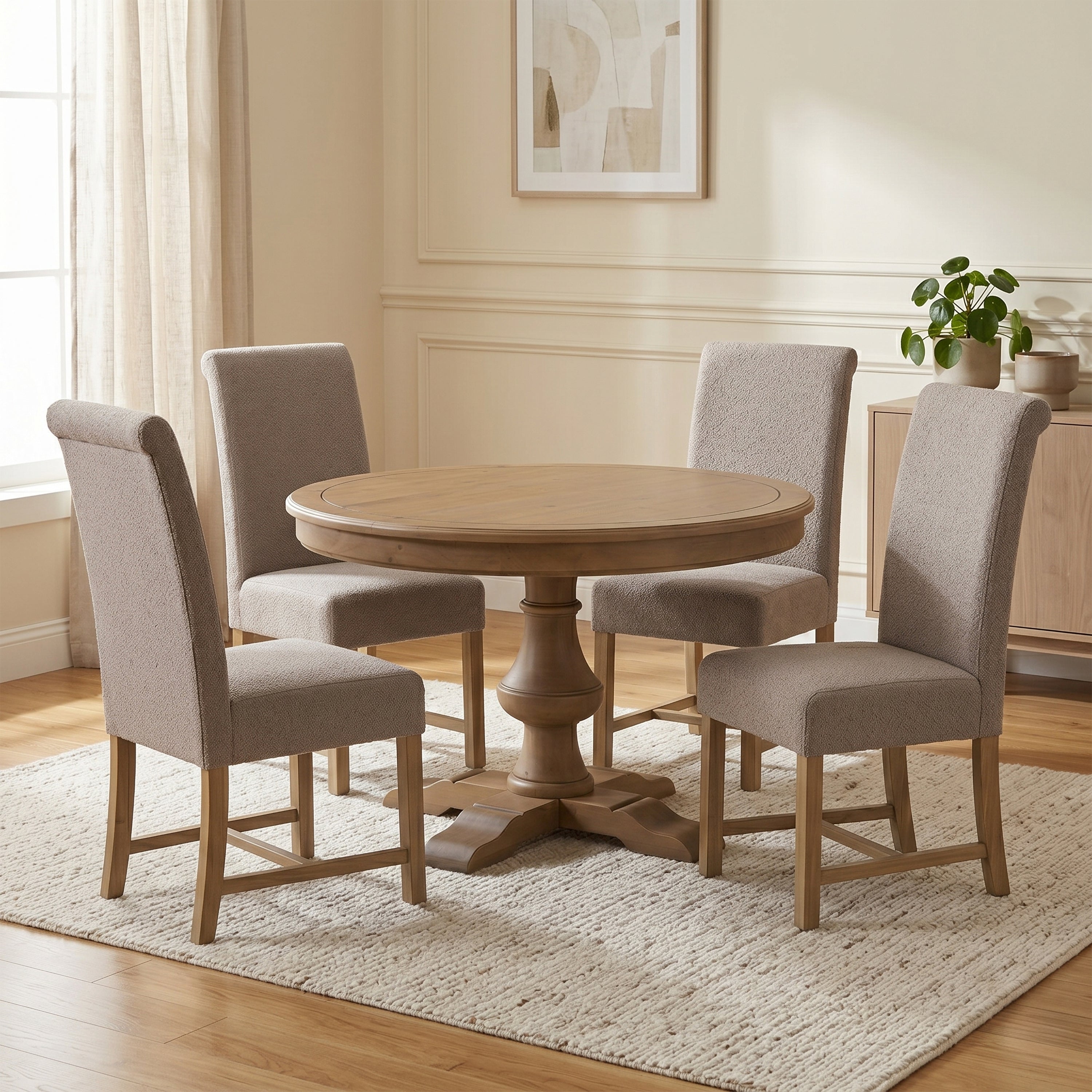 Chateau Rustic Round 120cm Round Dining Set