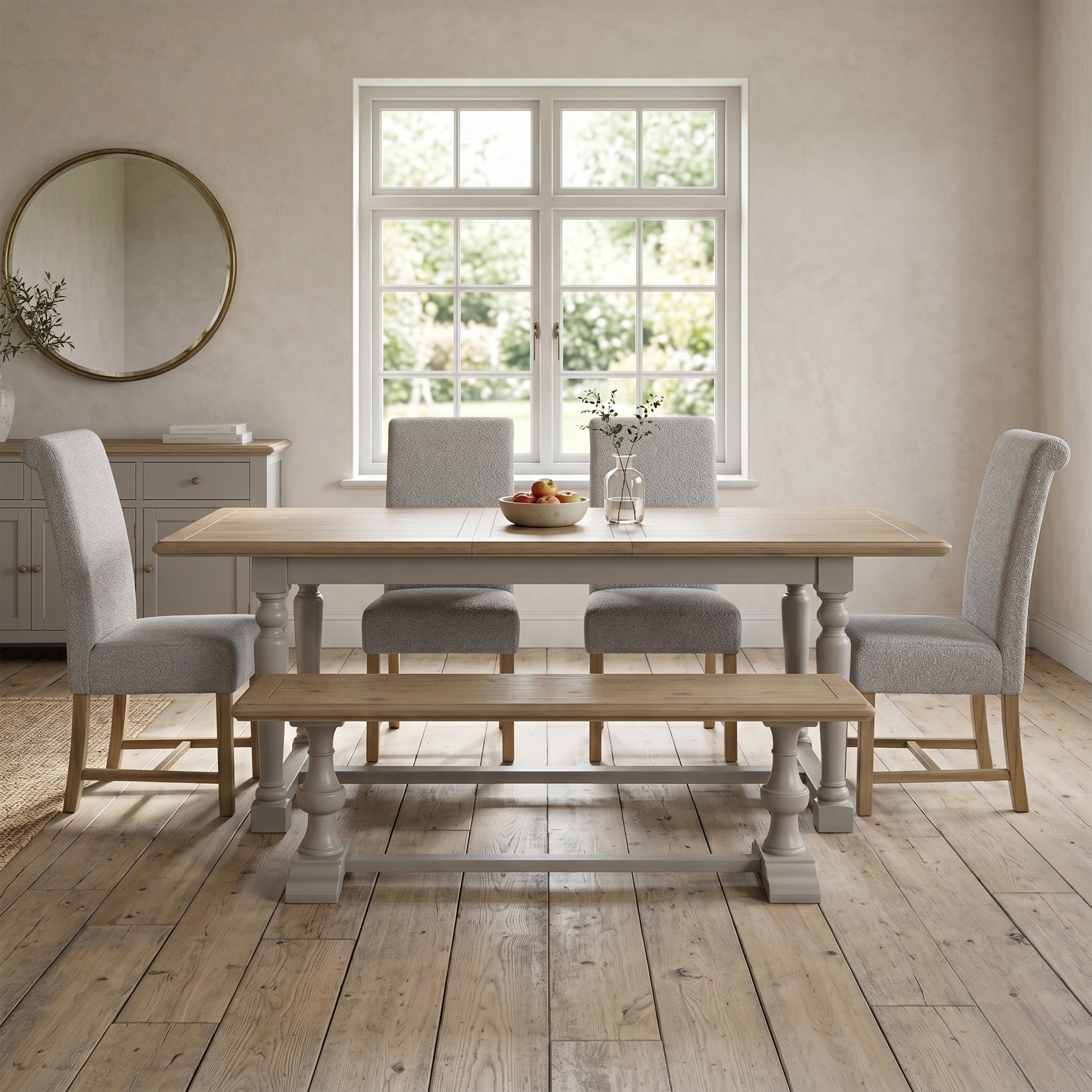 Chateau Painted 200/250cm Dining Set