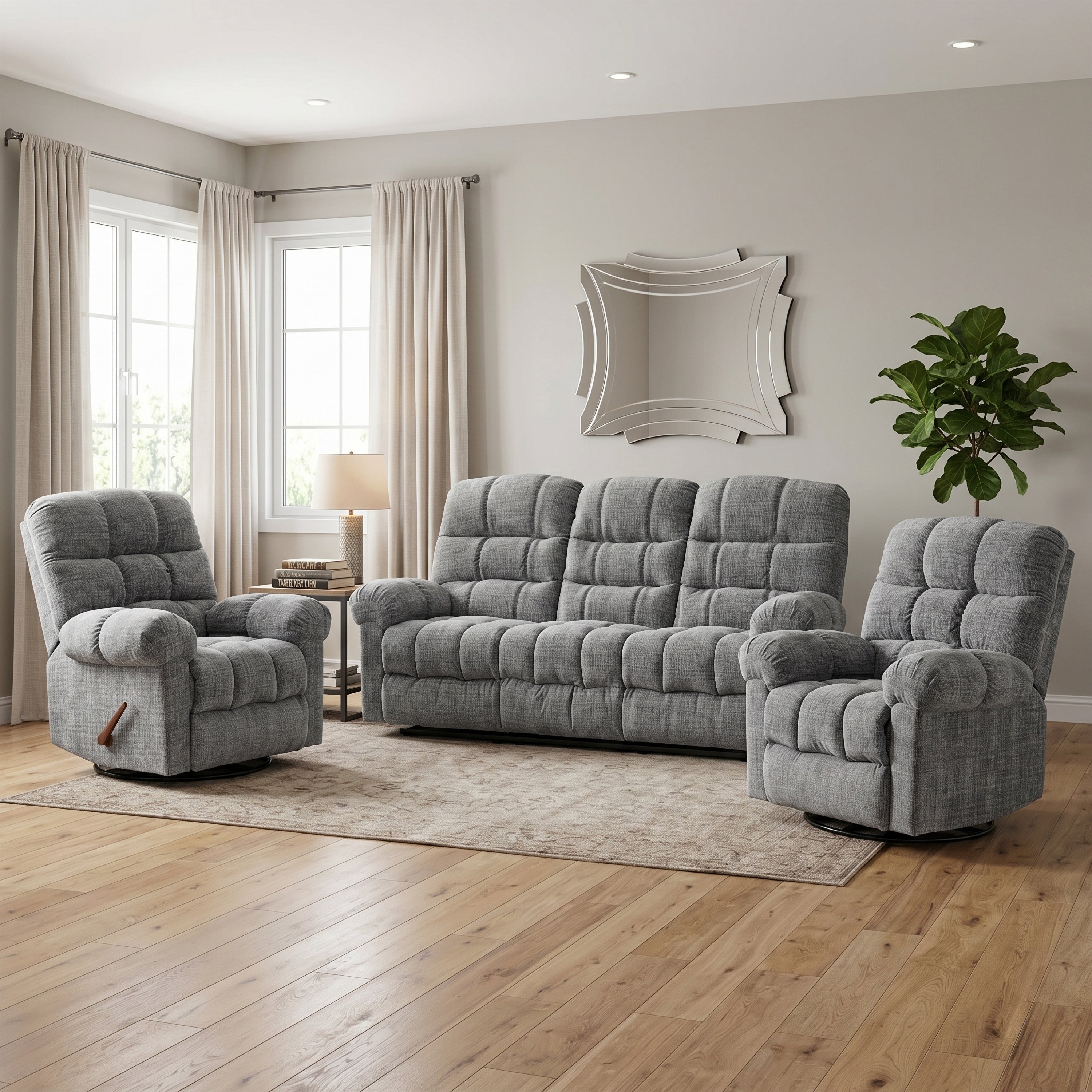 Cloud Recliner 3+1+1 Suite Graphite