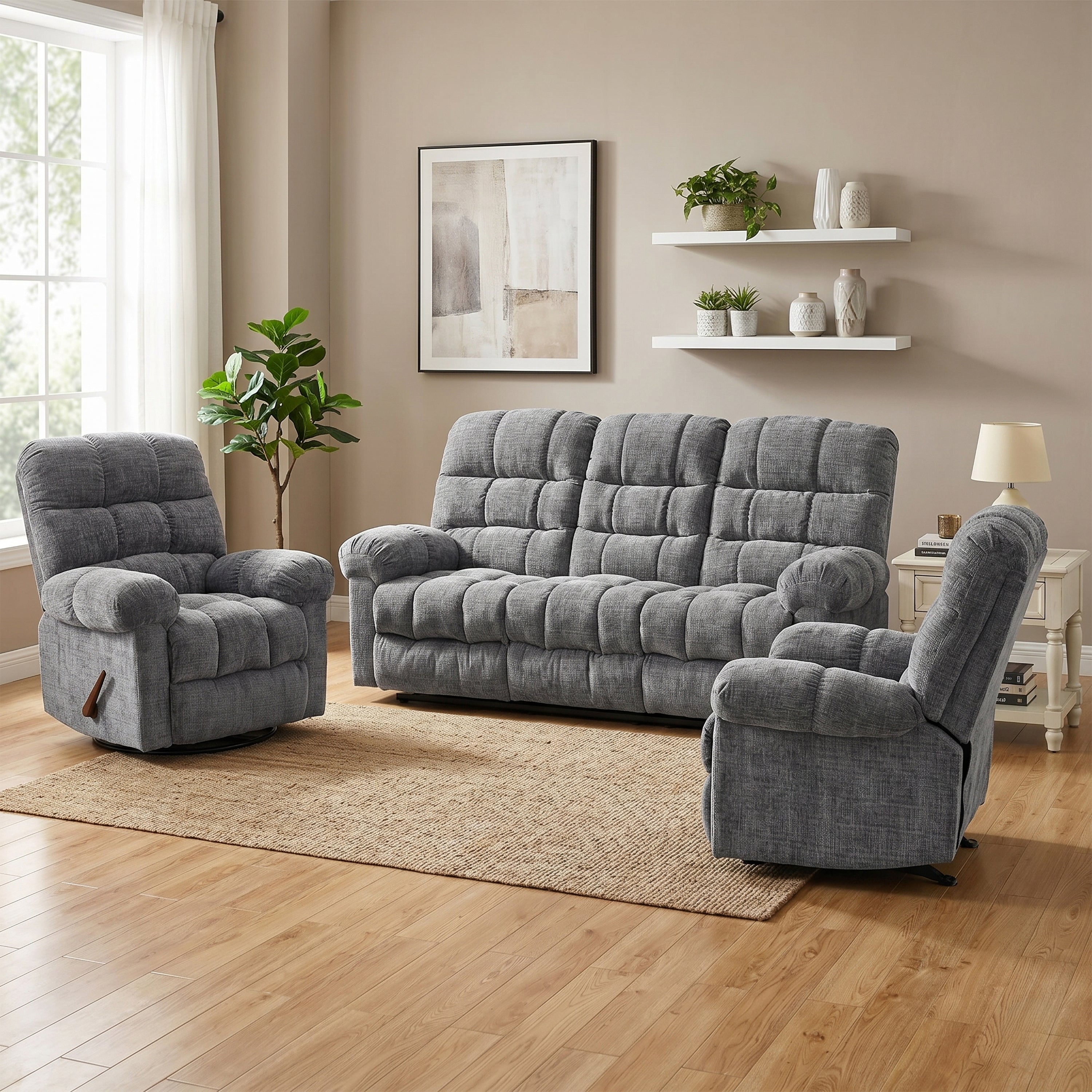 Cloud Recliner 3+1+1 Suite Graphite