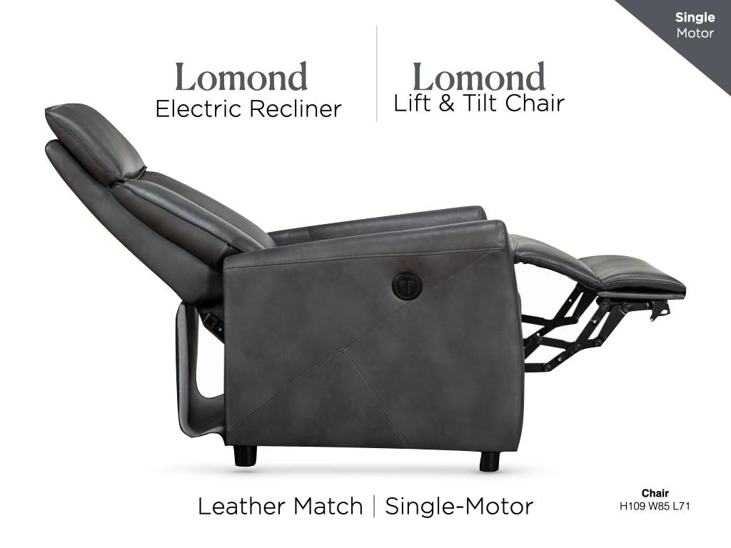 Lomond Electric Lift & Tilt Chair Grey