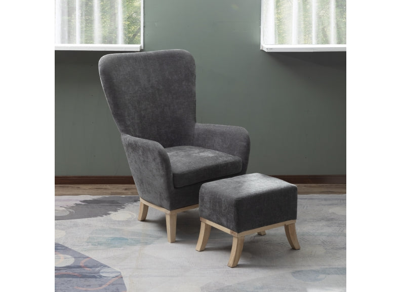Occasional 1986 Occasional Chairs W/Footstools
