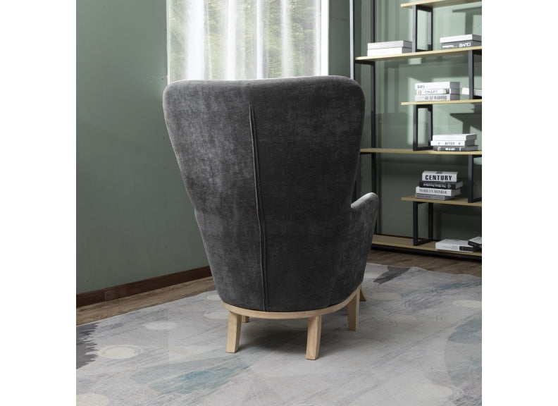 Occasional 1986 Occasional Chairs W/Footstools