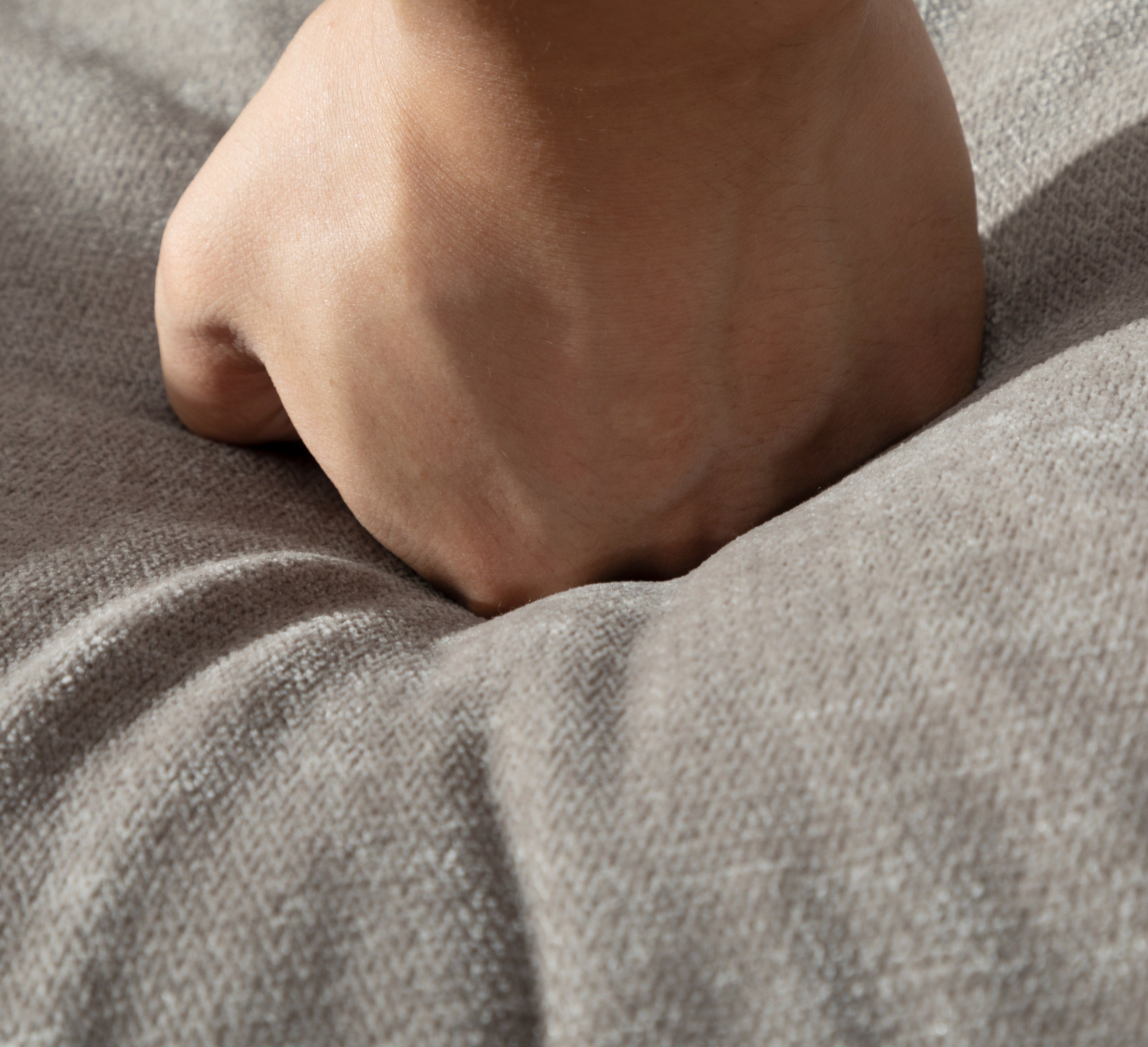 Chair + Footstool 1986 Light Grey