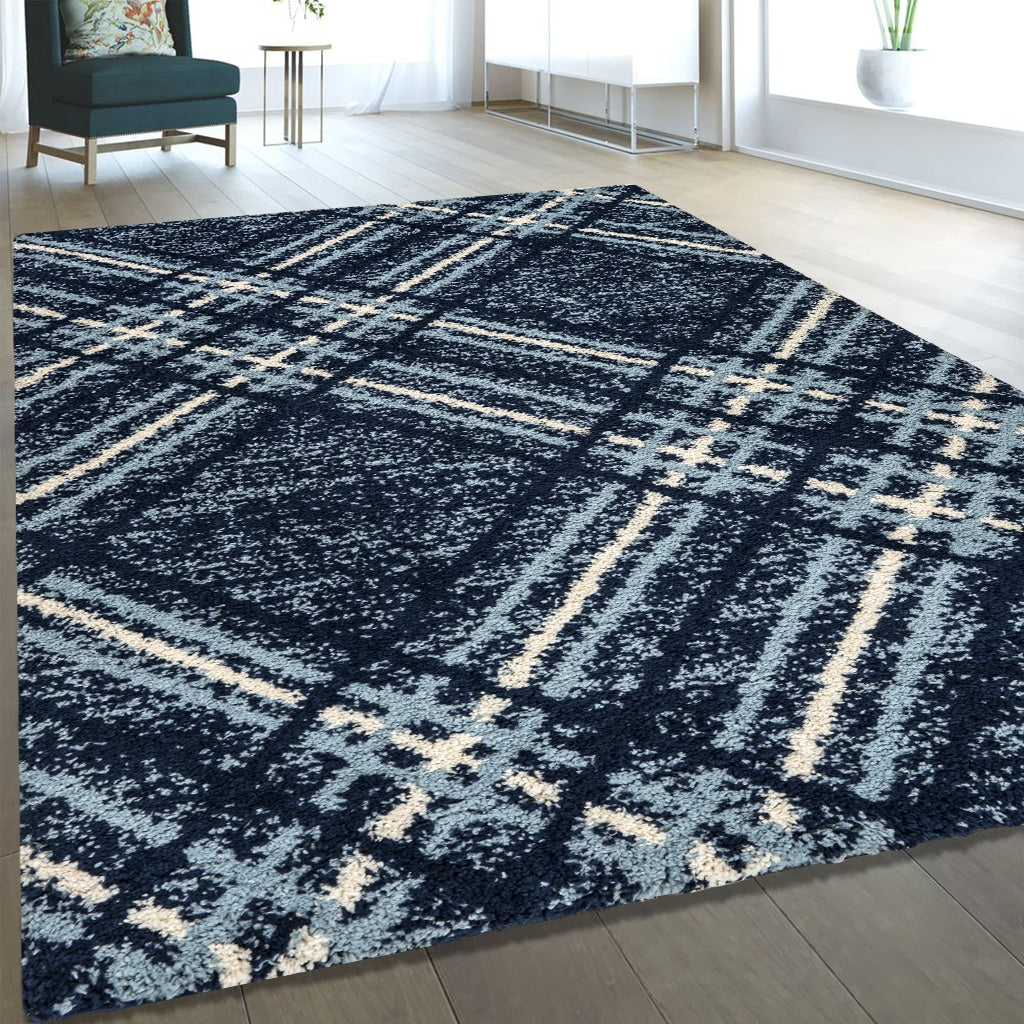 Blaze Rug Navy Blue 02 L 160 x 220 EXPRESS DELIVERY 3-5 DAYS