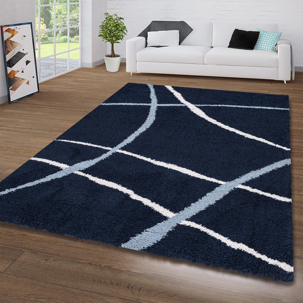Cruz Rug Navy 03 L 160 x 220 EXPRESS DELIVERY 3-5 DAYS