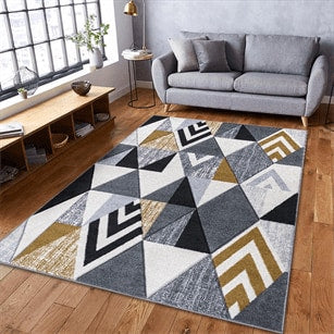 Mason Rug 101 Grey Mustard M 120 x 170 EXPRESS DELIVERY 3-5 DAYS