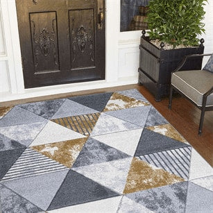 Mason Rug 110 Grey Mustard L 160 x 220 EXPRESS DELIVERY 3-5 DAYS