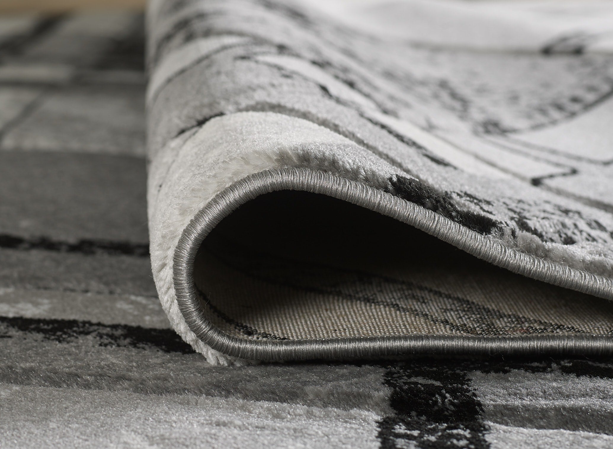 Accra Rug Grey Black M 120 x 170 EXPRESS DELIVERY 3-5 DAYS