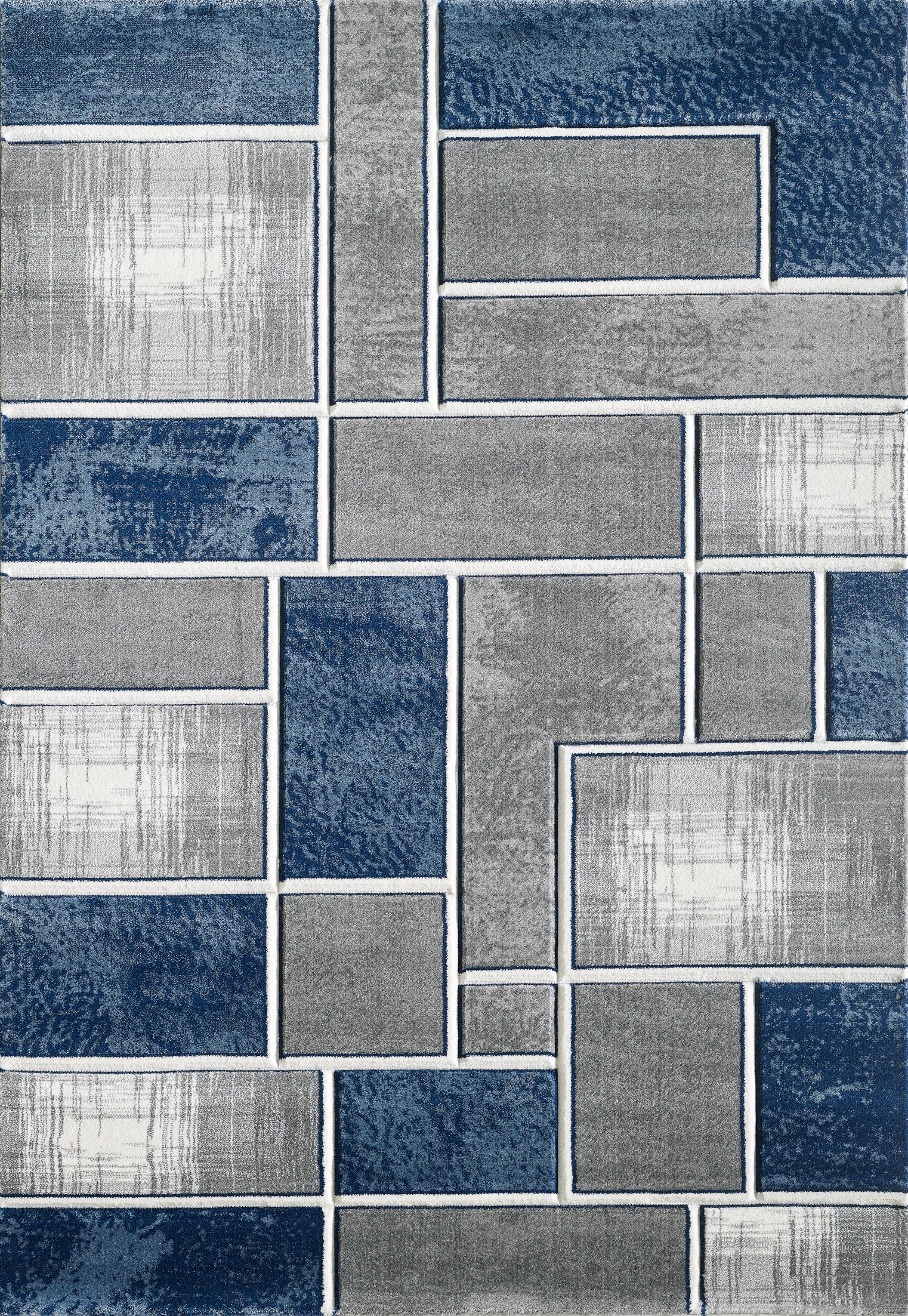 Lagos Rug Grey Navy L 160 x 220 EXPRESS DELIVERY 3-5 DAYS
