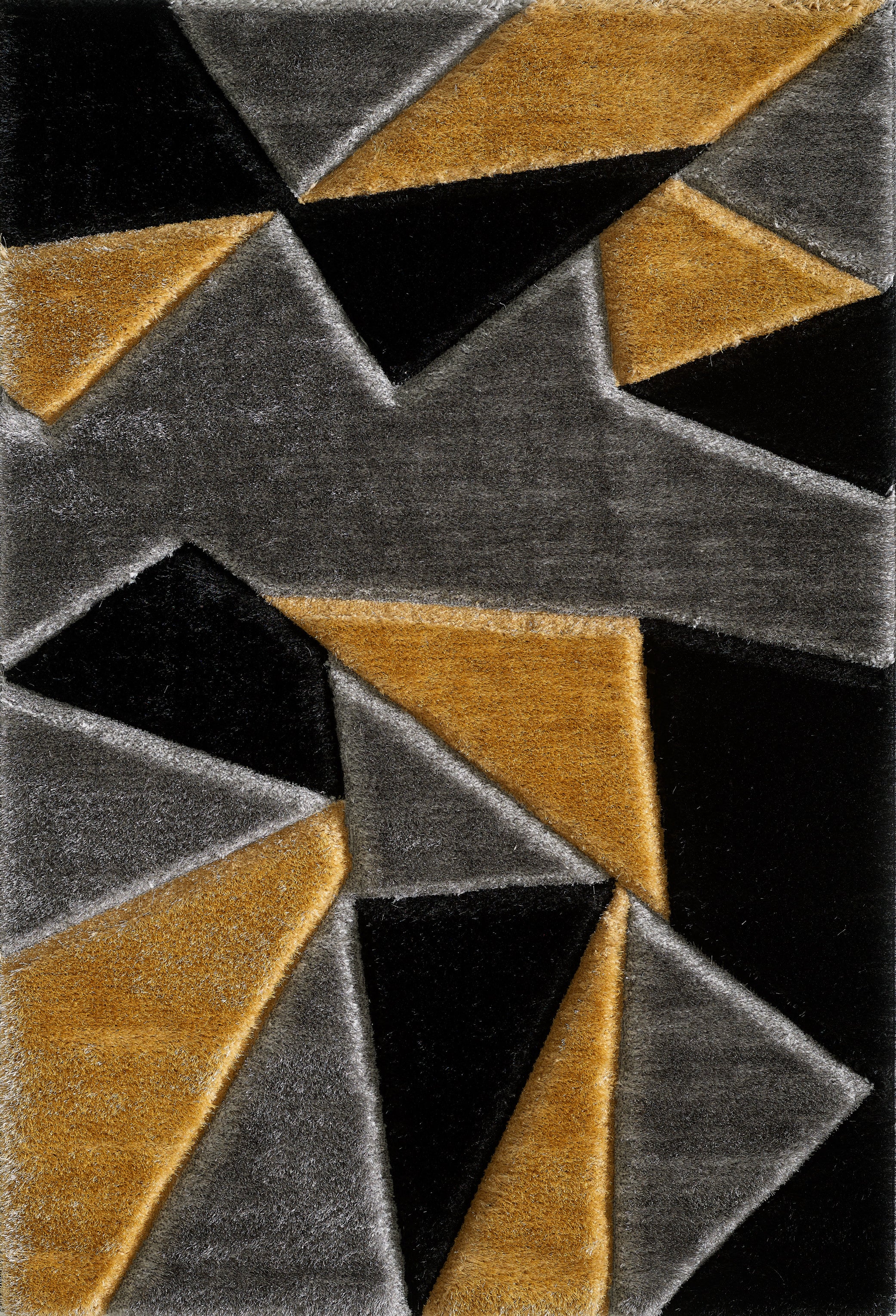 Pluton Rug Grey Gold X Large Express Delivery 3-5 days