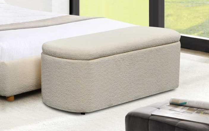 Donegal Cream Ottoman Blanket Box | Stylish Storage Solution