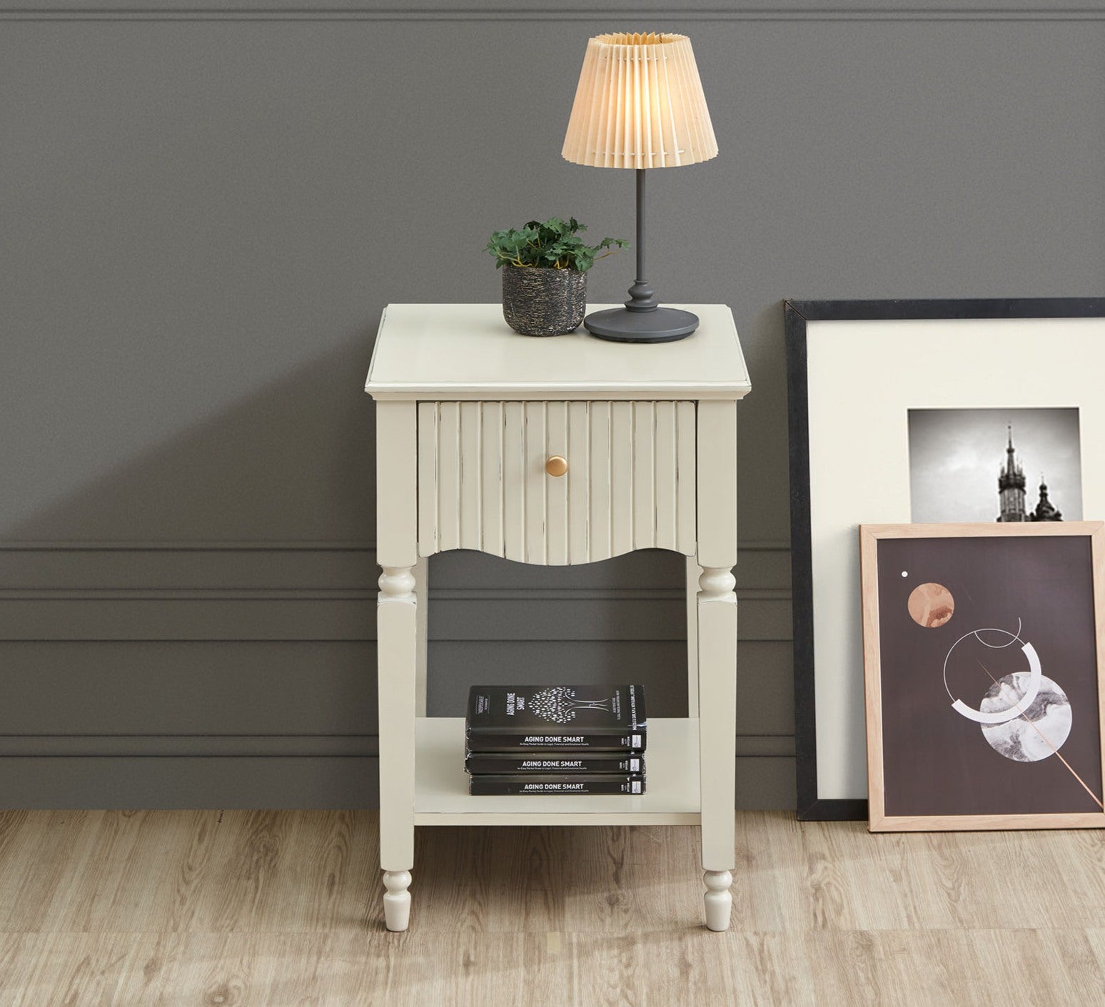 Ritz Lamp Table - Cream