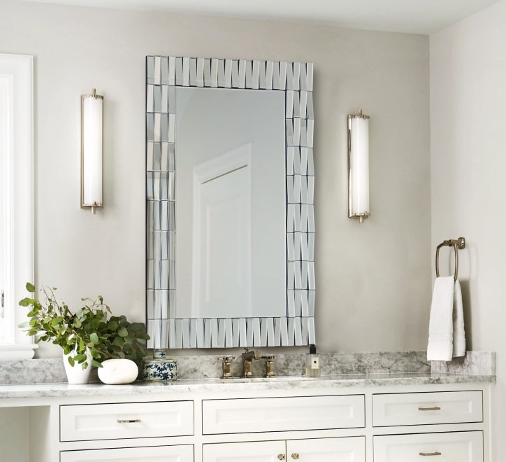 GD008 Mirror – Rectangular 100x60cm with 3D Border Design