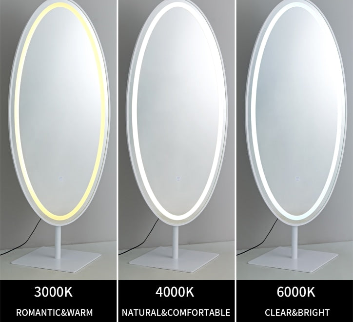 GD018 Oval Mirror – 150x60cm with LED & Bluetooth Speaker