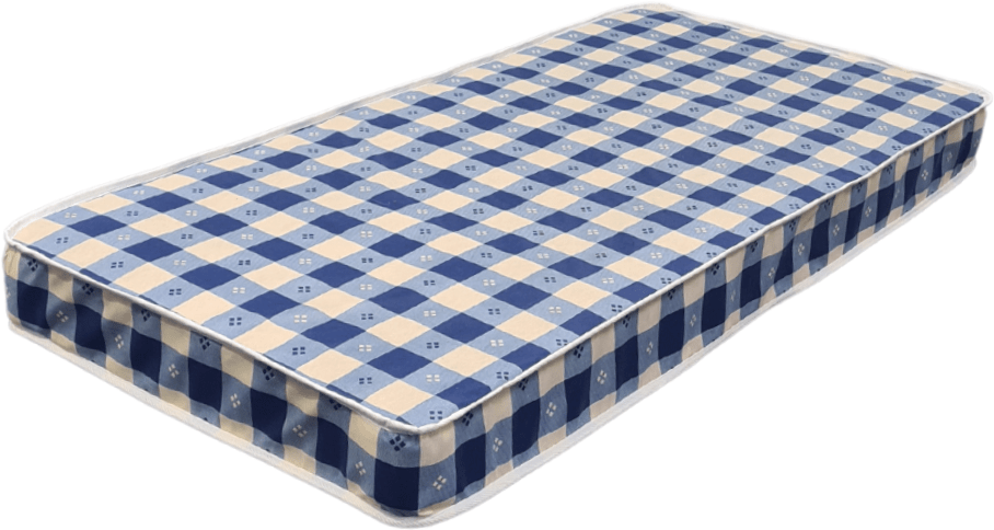 Budget 3' Mattress Blue Check