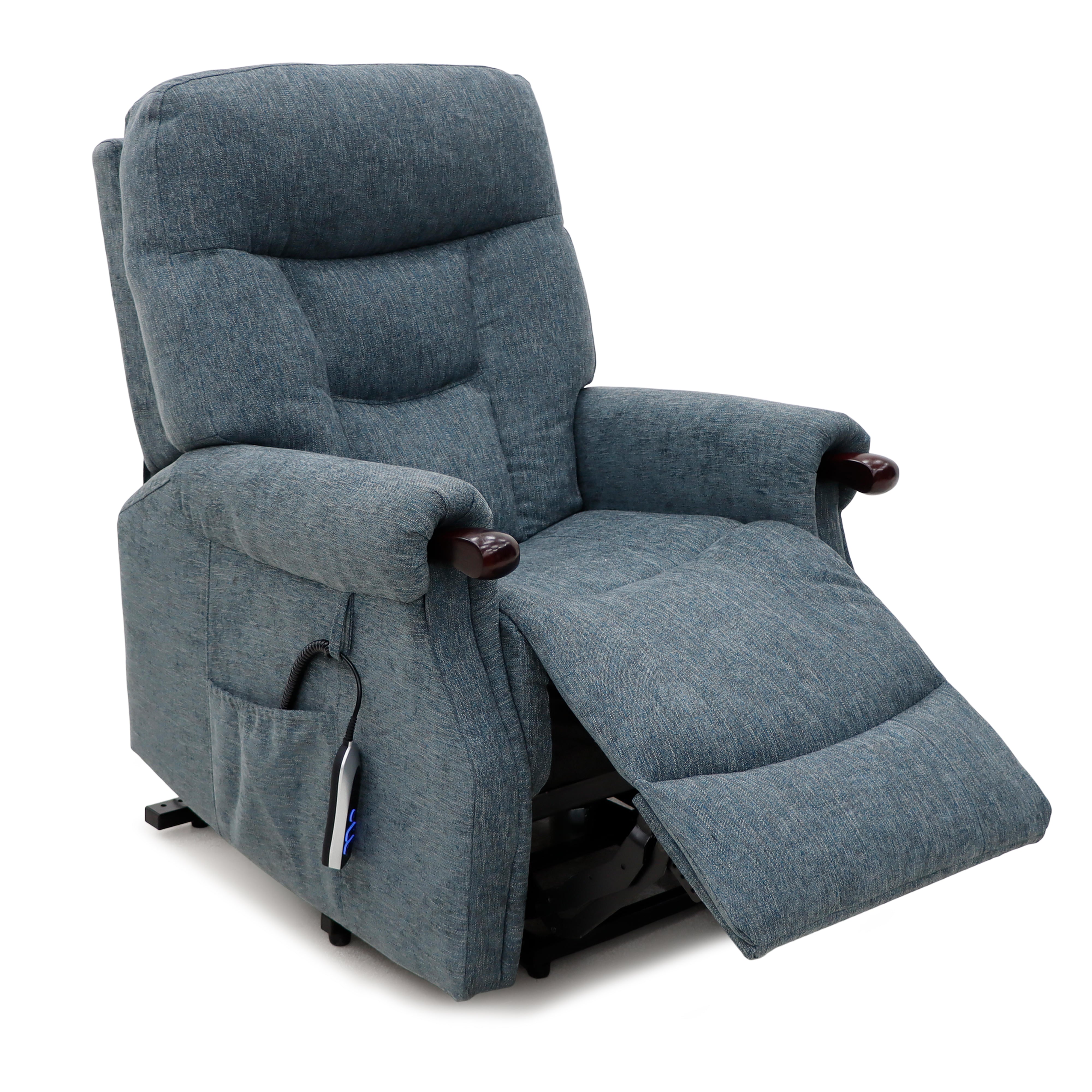Astoria Dual Motor Lift & Tilt Chair – Steel Fabric with USB Charger
