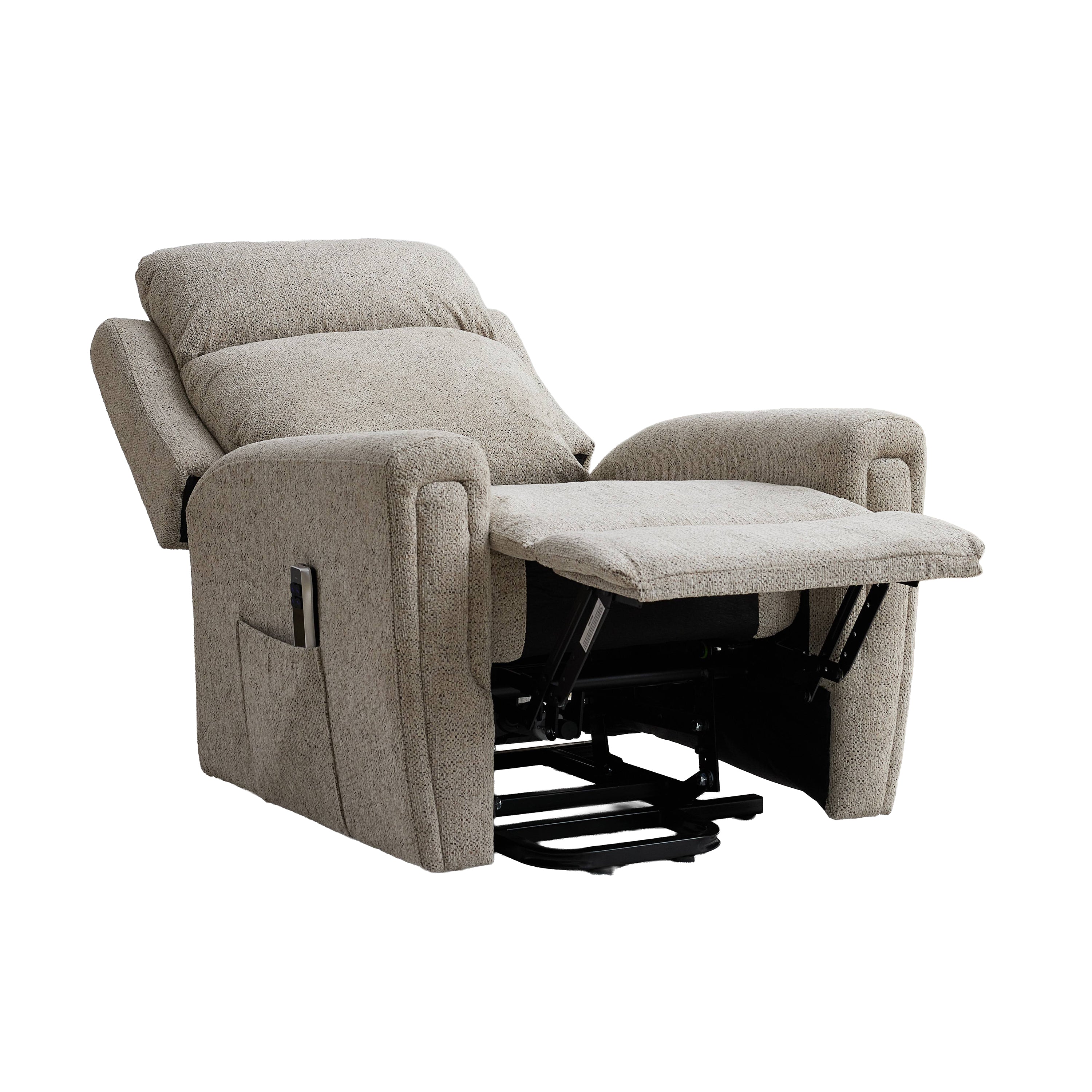 Mayfair Dual Motor Lift & Tilt Chair – Beige Fabric