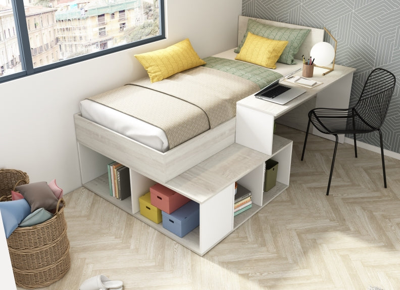 Trasman Blake Oak Bed W/Desk ***EXPRESS DELIVERY - LIMITED STOCK***