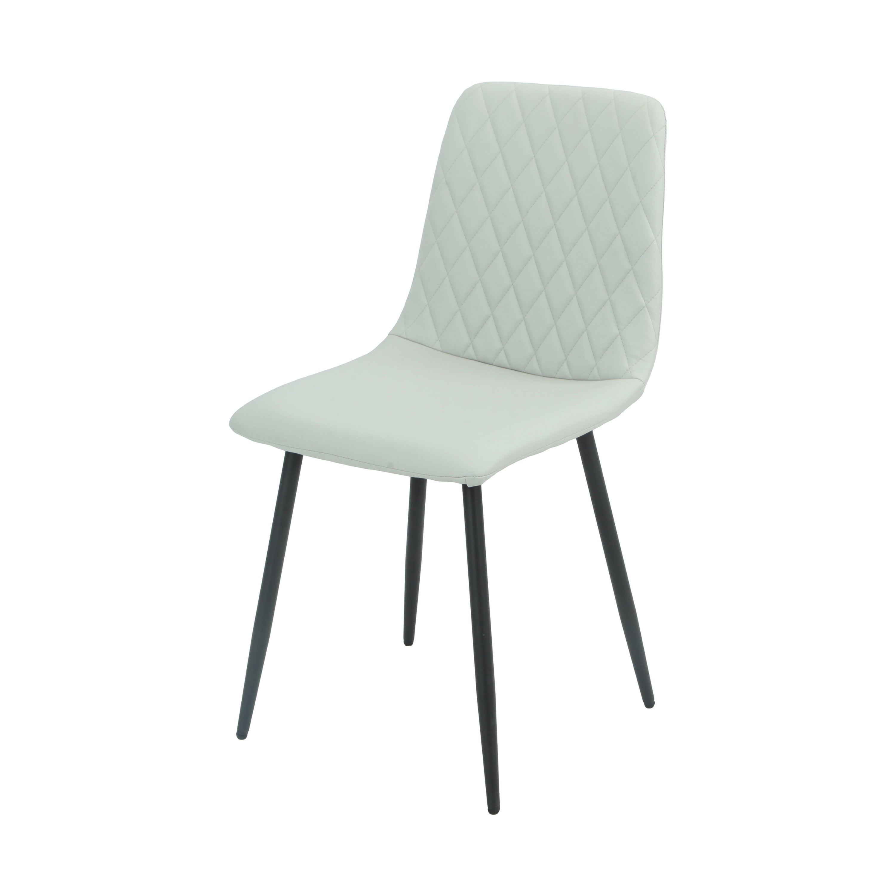 Argenta 90cm Dining Set - Light Grey Chairs