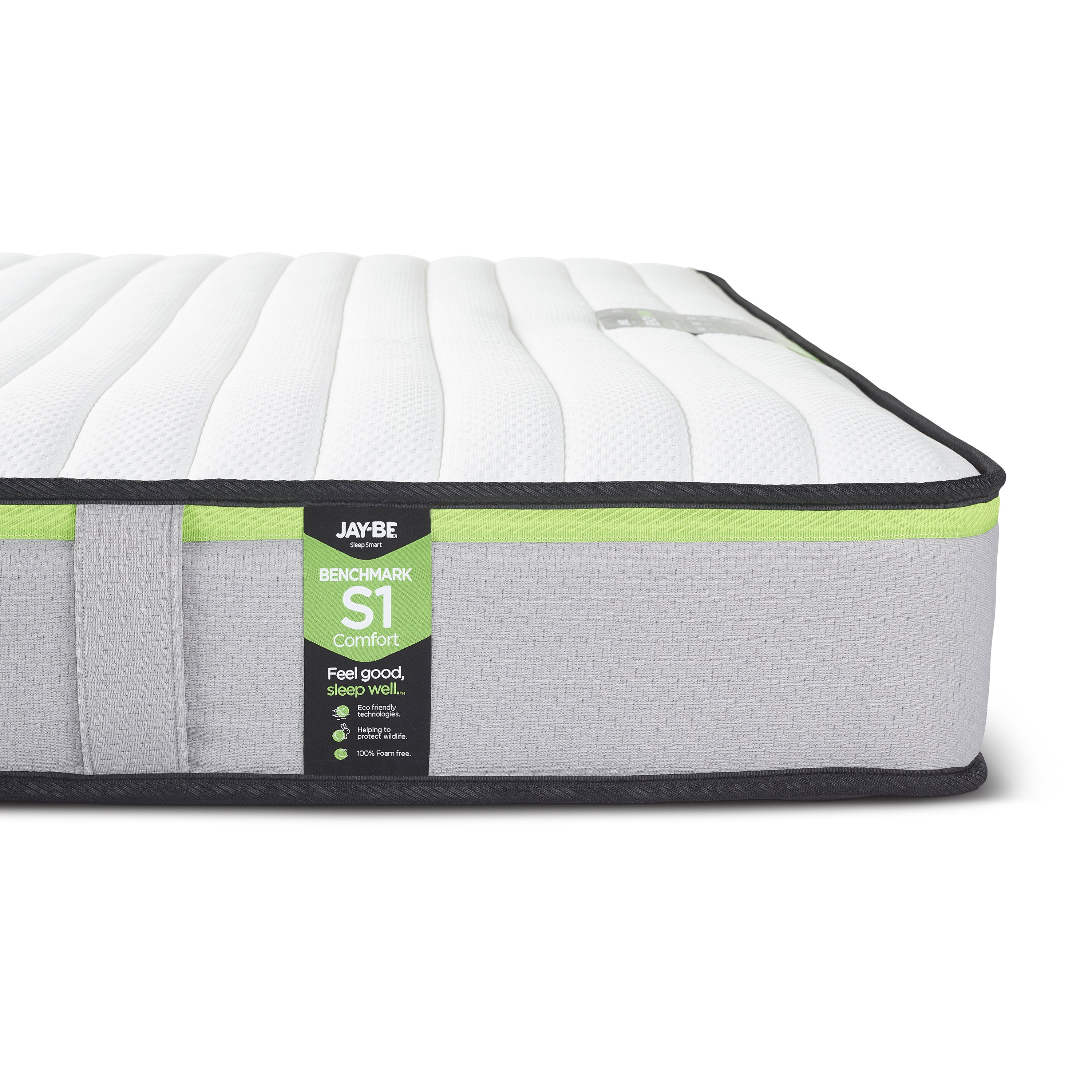 Jay-Be Benchmark S1 Eco-Friendly Comfort Mattress - Double (4ft6)