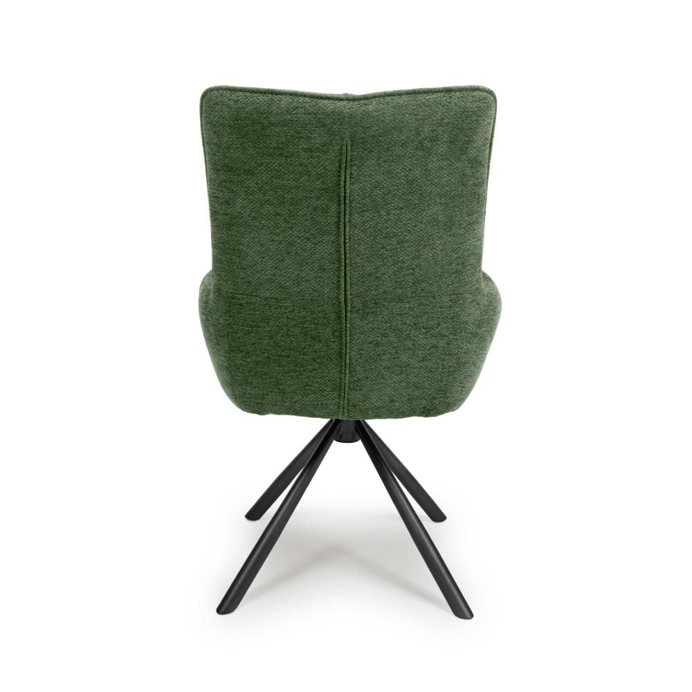 Aldo Chair Black leg - Set of 2 - Green - Image 4