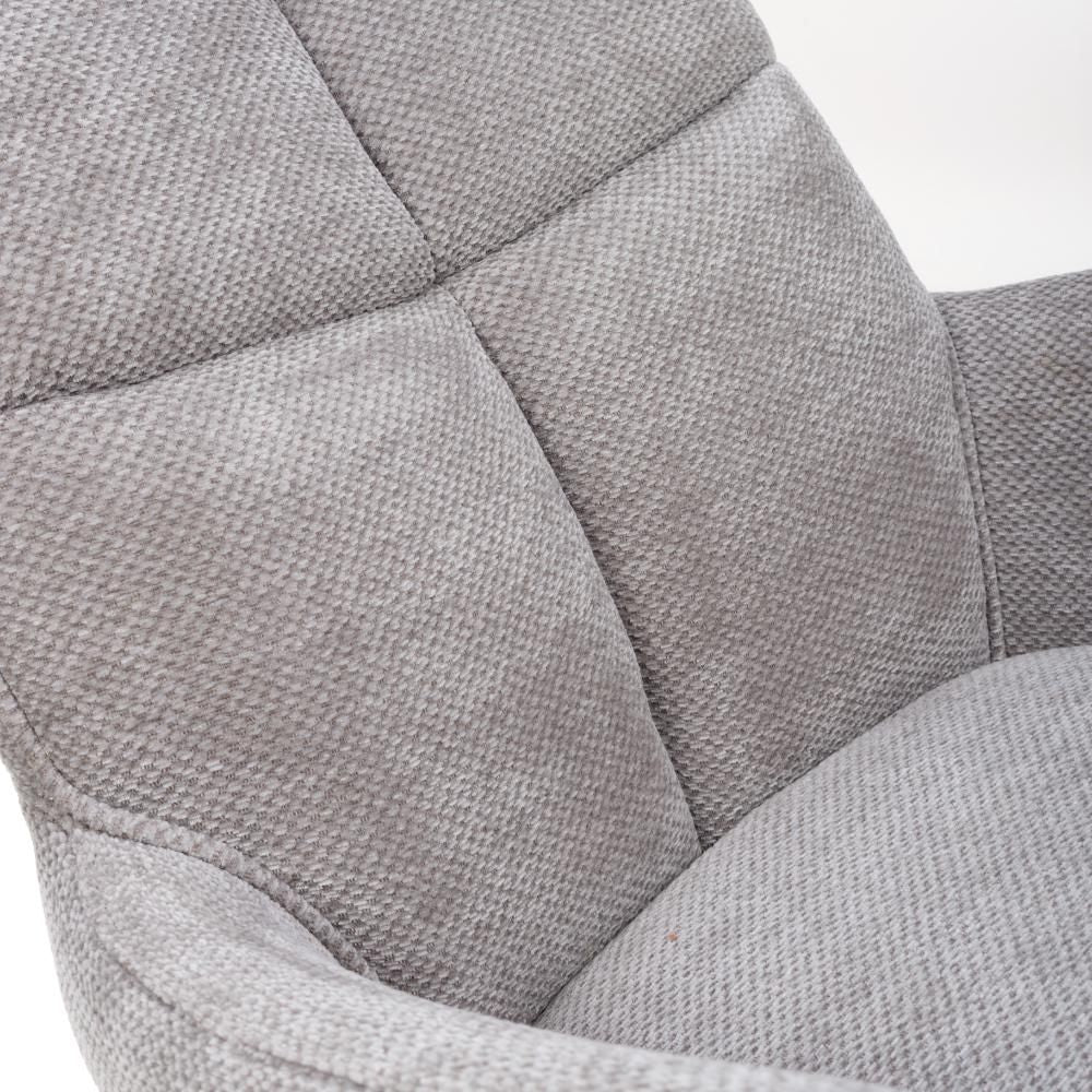 Aldo Chair Black leg - Set of 2 - Pewter - Image 7