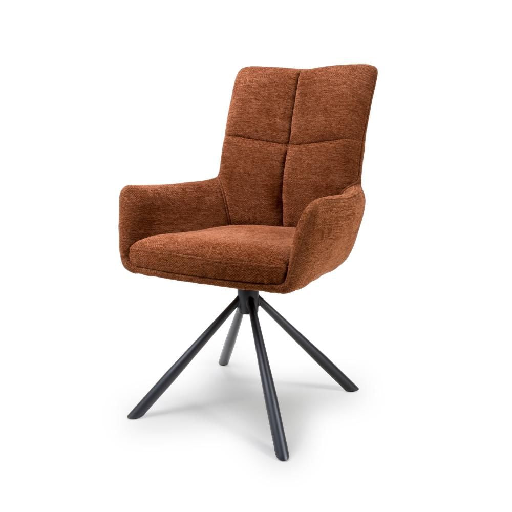 Aldo Chair Black leg - Set of 2 - Rust - Image 2
