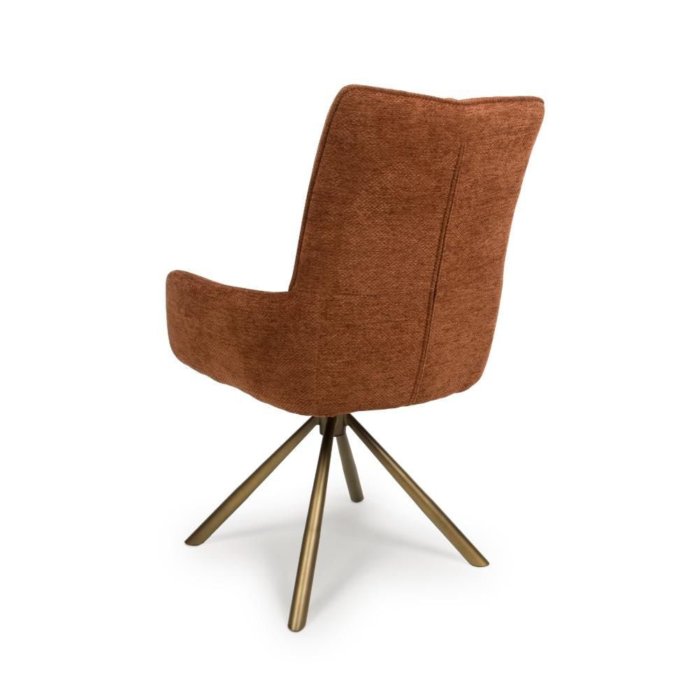Aldo Chair Bronze leg - Set of 2 - Rust - Image 3